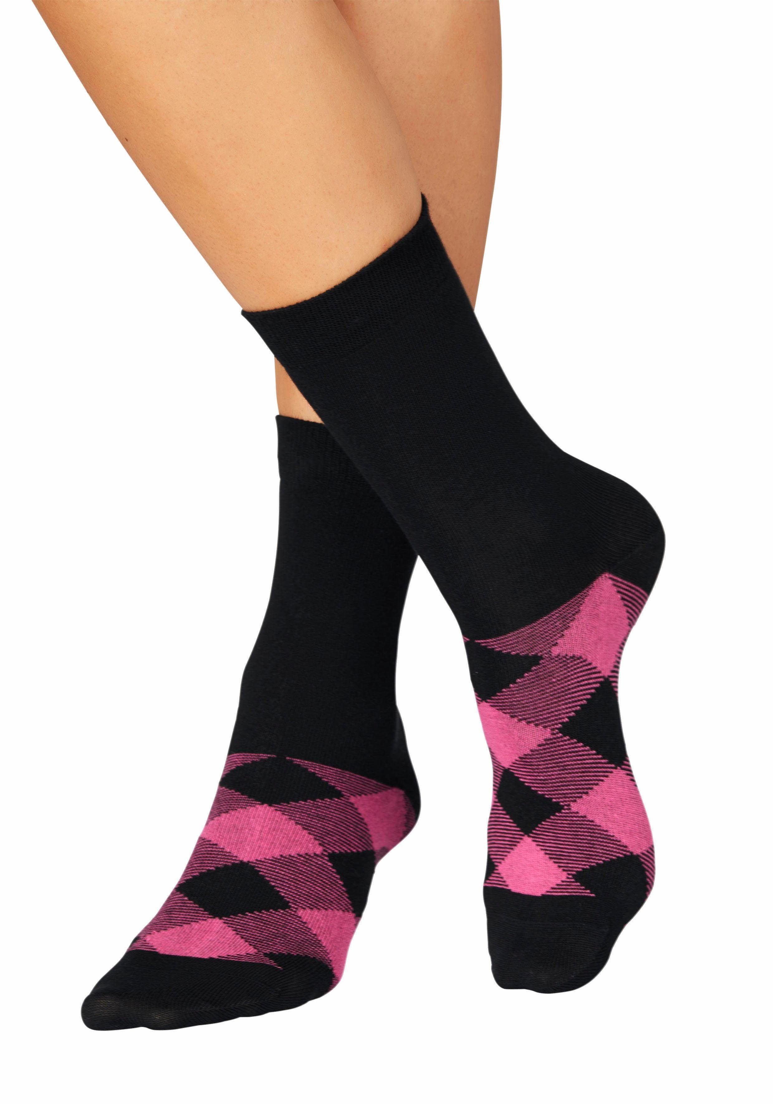 H.I.S Sokken in trendy wybertmotief (set, 7 paar)