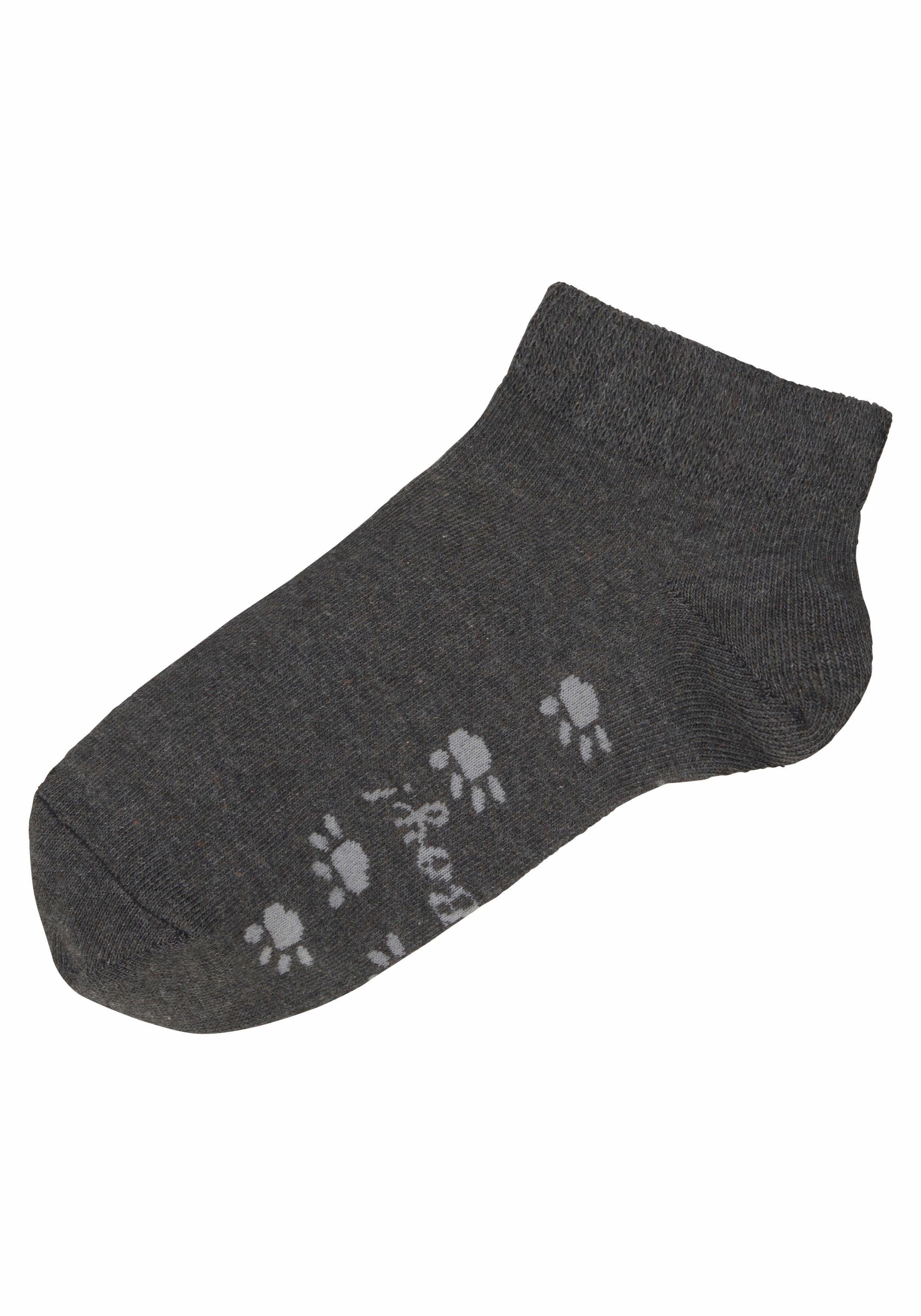 Arizona Sneakersokken met leuk potendesign onder de zool (set, 5 paar)