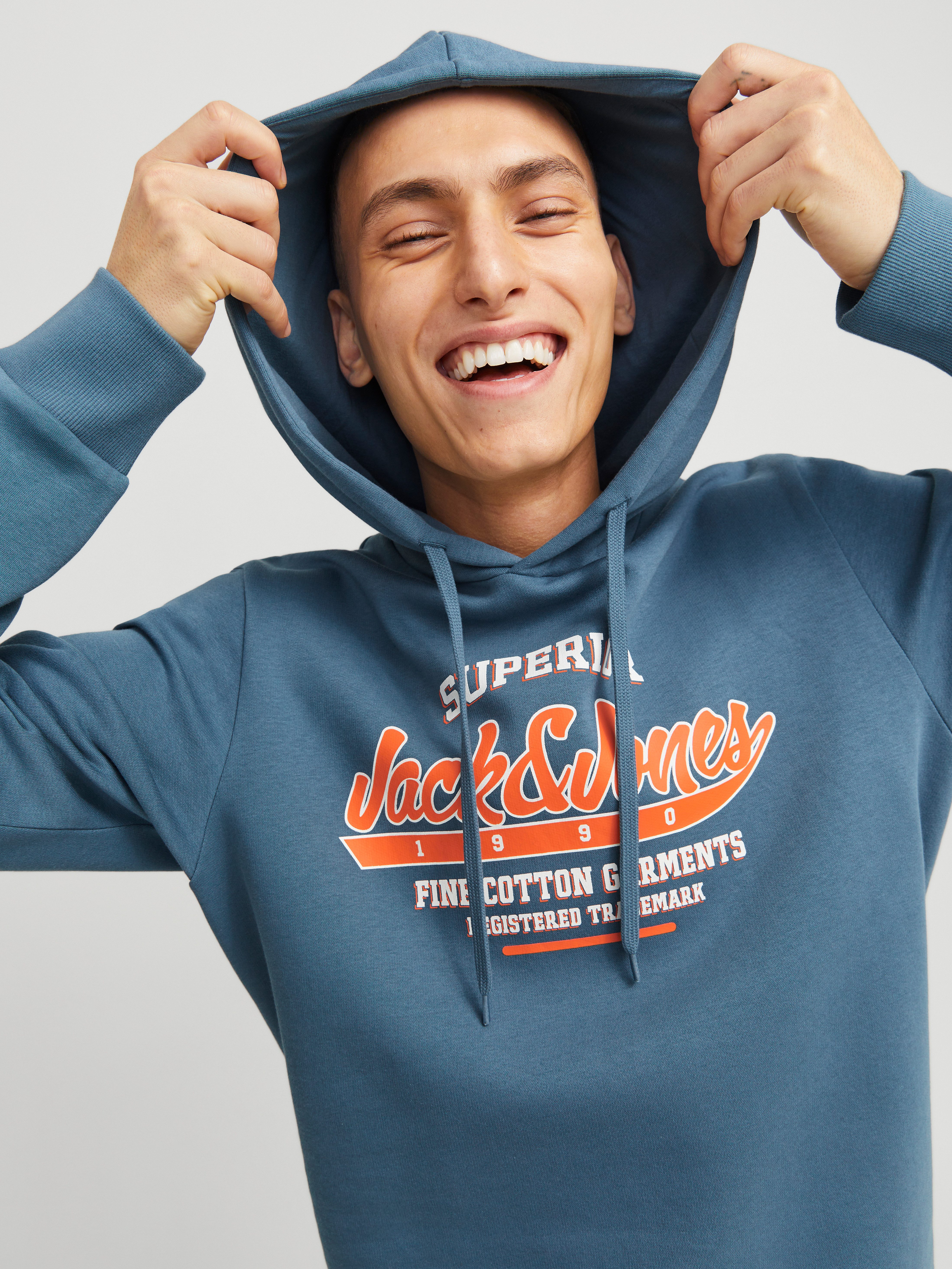 Jack & Jones Hoodie JJELOGO SWEAT HOOD 2 COL 24 25 NOOS
