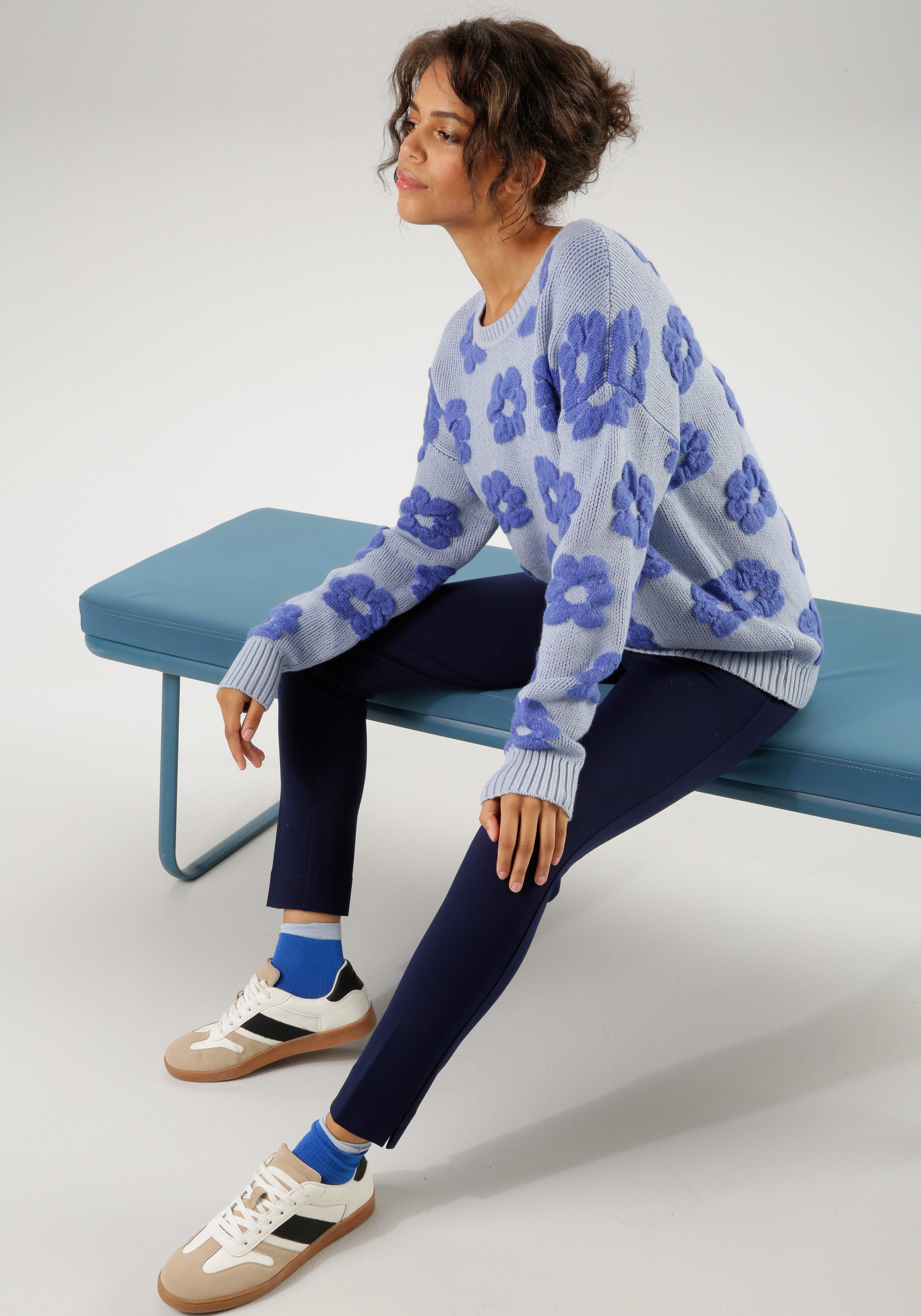 Aniston CASUAL Comfortbroek voor en achter met strijknaad