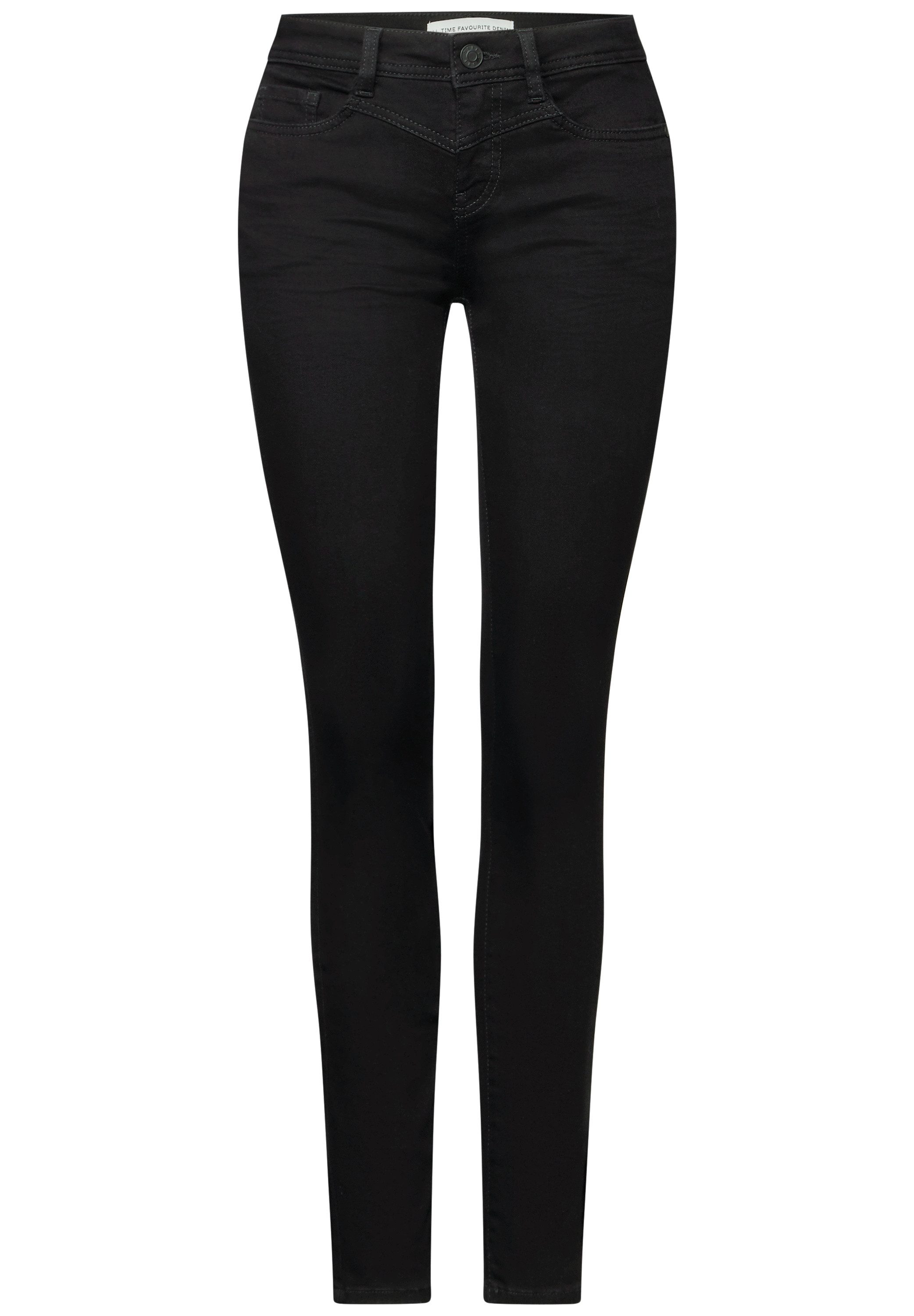 STREET ONE Slim fit jeans Style York in five-pocketsstijl