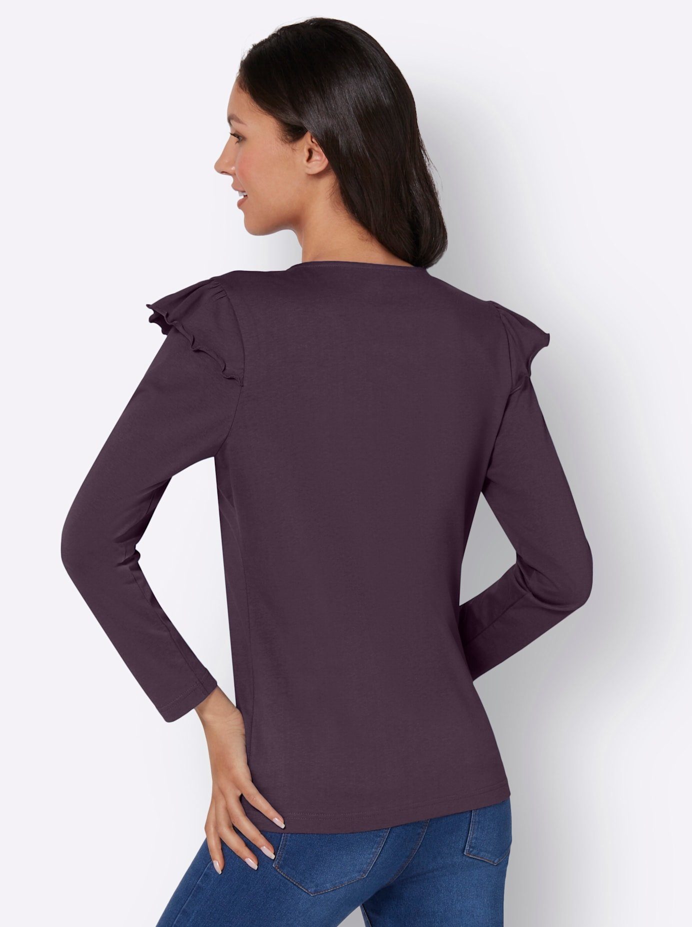 Classic Basics Shirt met lange mouwen (1-delig)