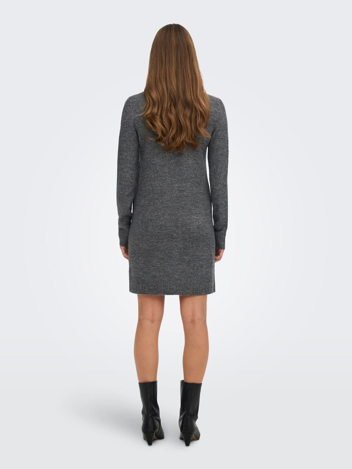 JDY Gebreide jurk ELANORA L S COWLNECK DRESS KNT NOOS
