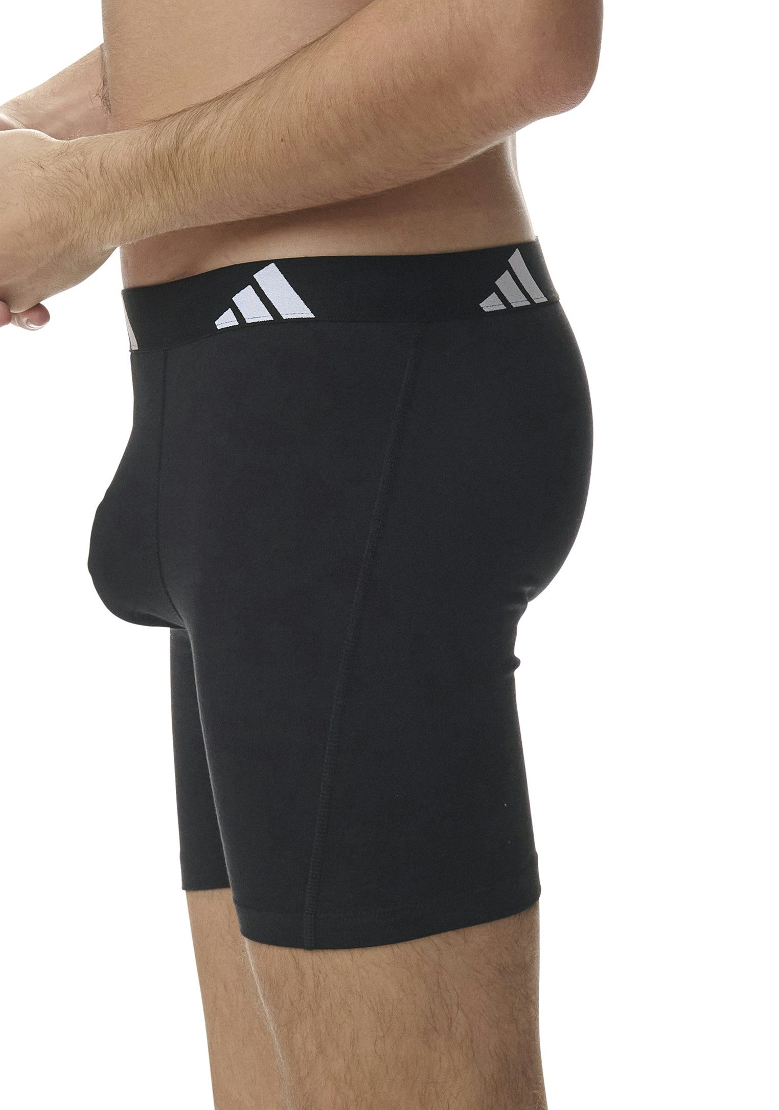 adidas Sportswear Boxershort Active Flex Cotton met iets langere pijp (Set van 3)