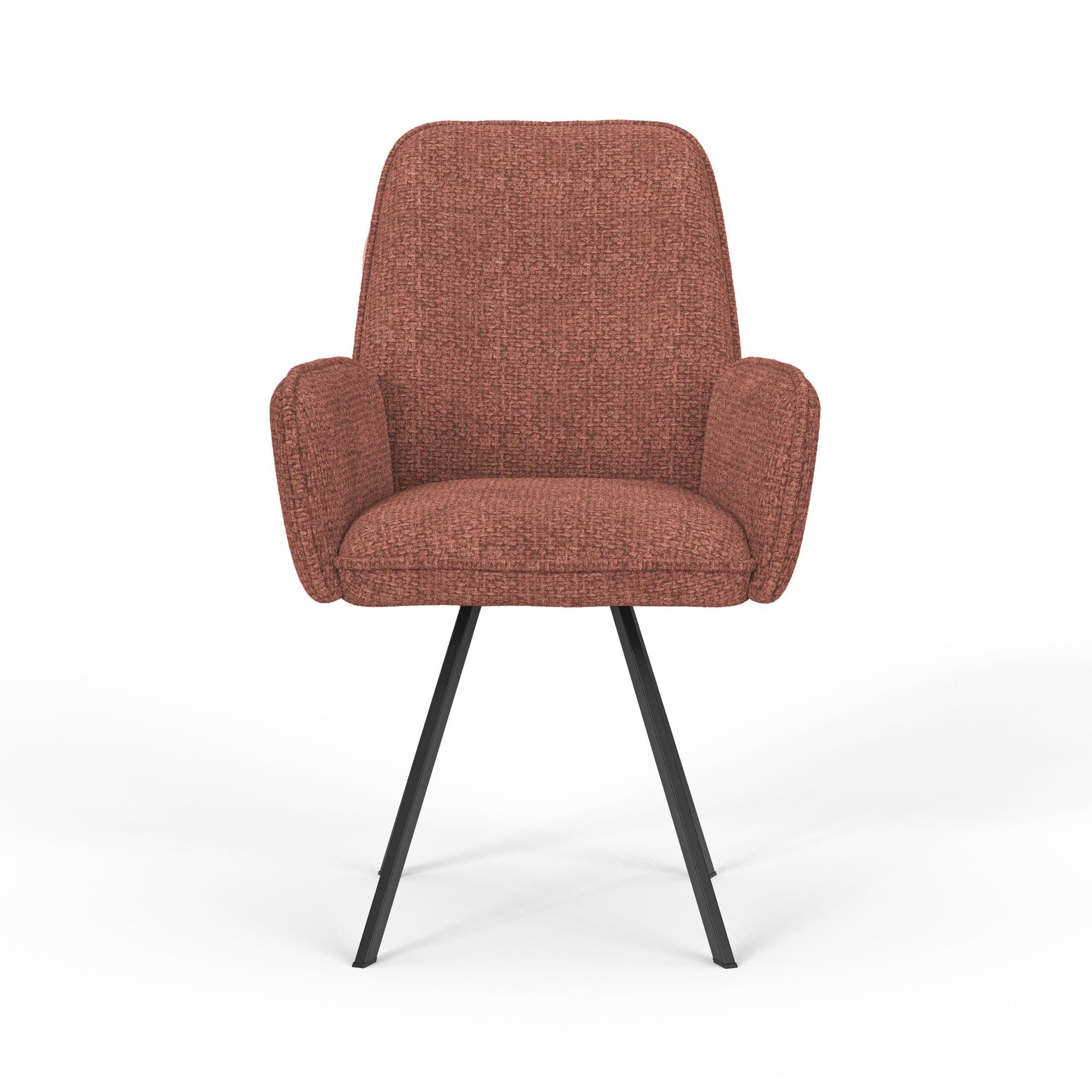 Home affaire Stoel met armleuningen Mily eetkamerstoel, gestoffeerde fauteuil, woonstoel, eetstoel met armleuningen (set, 2 stuks)