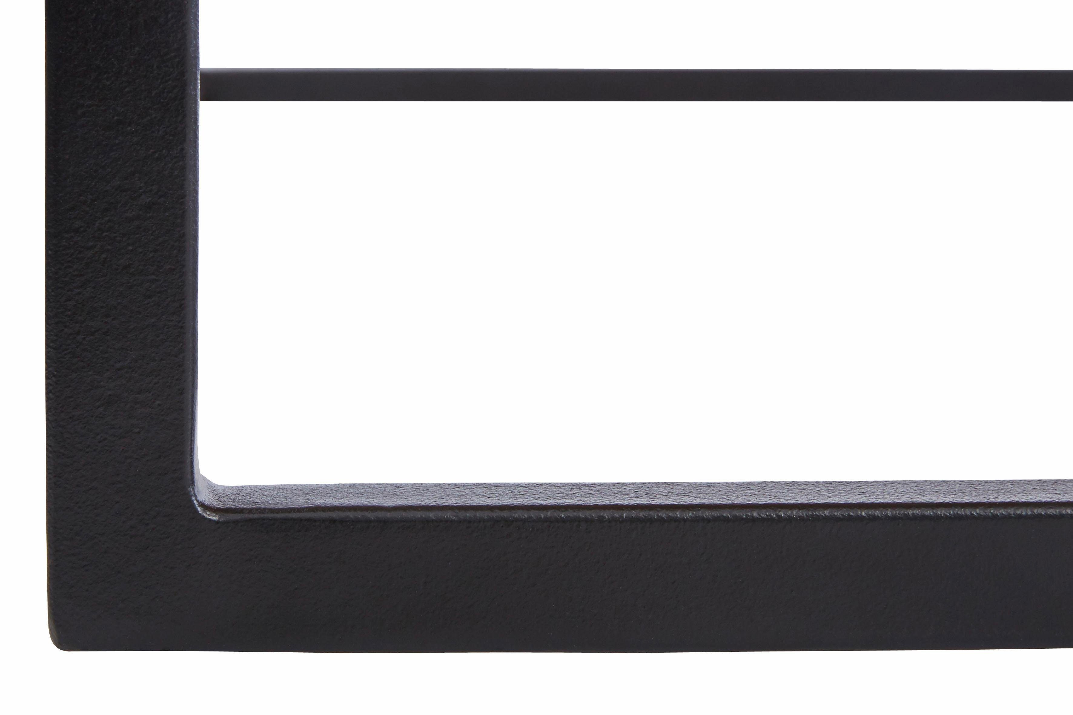 Home affaire Salontafel Voorst van massief eiken en metalen frame
