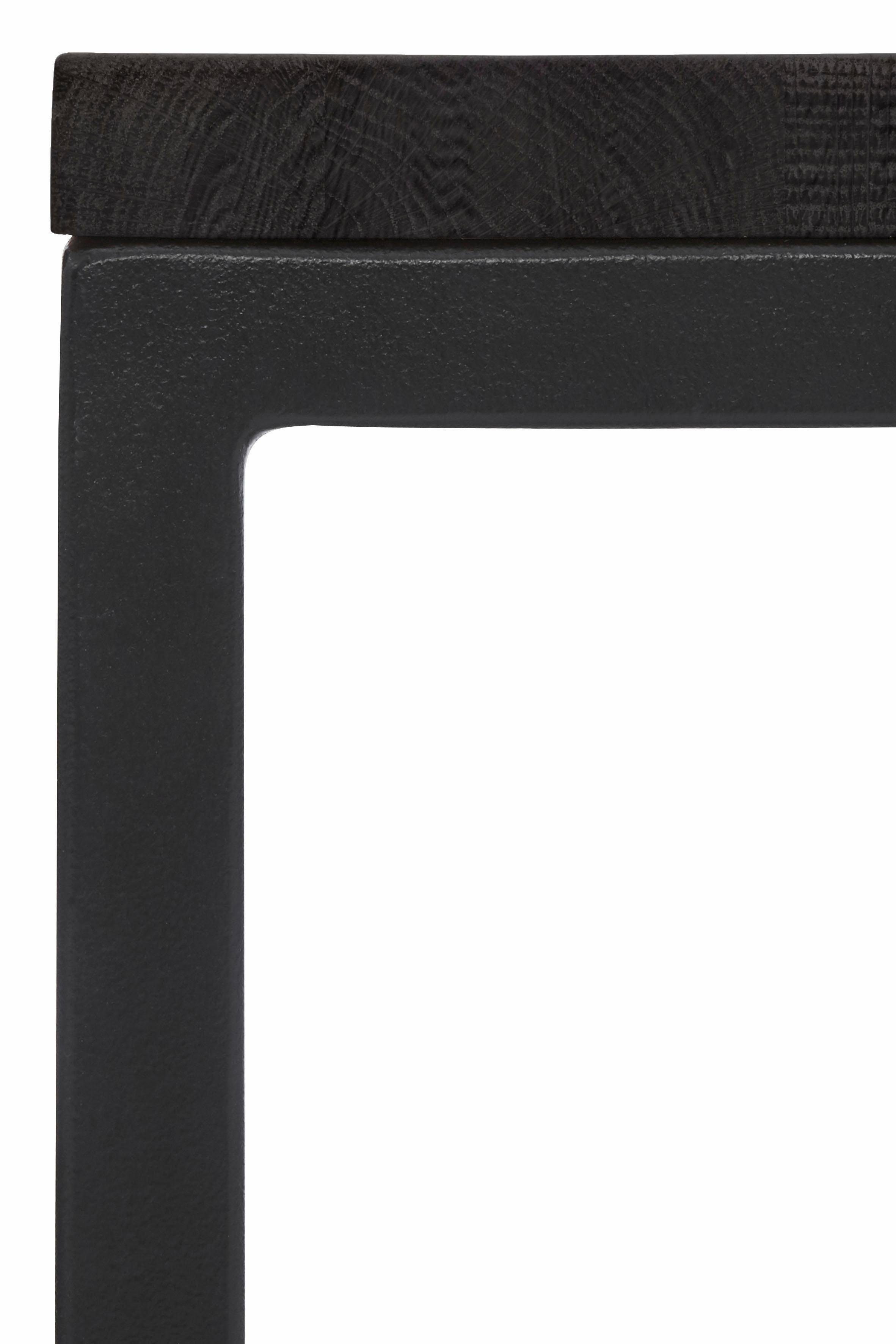 Home affaire Salontafel Voorst van massief eiken en metalen frame