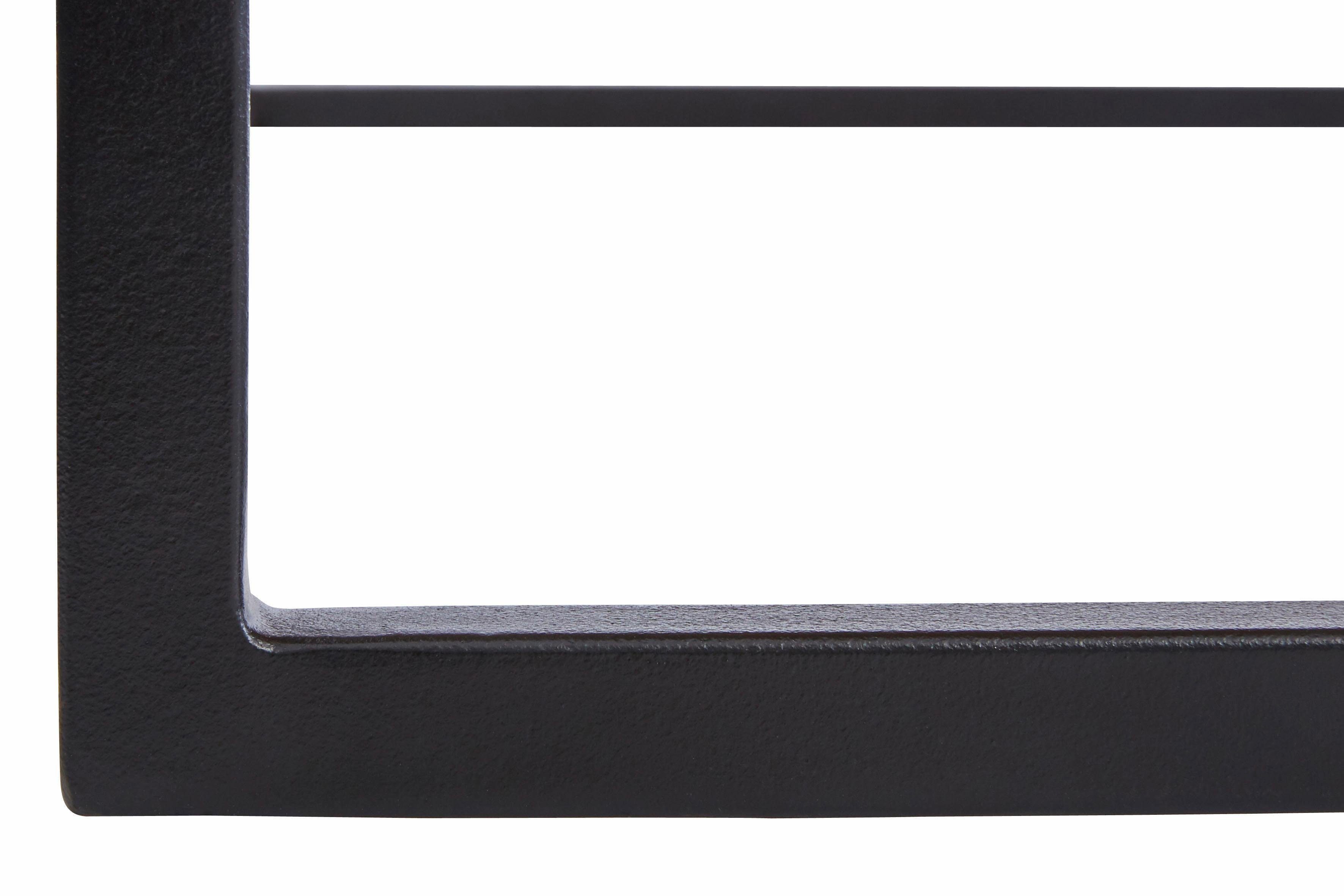 Home affaire Salontafel Voorst van massief eiken en metalen frame
