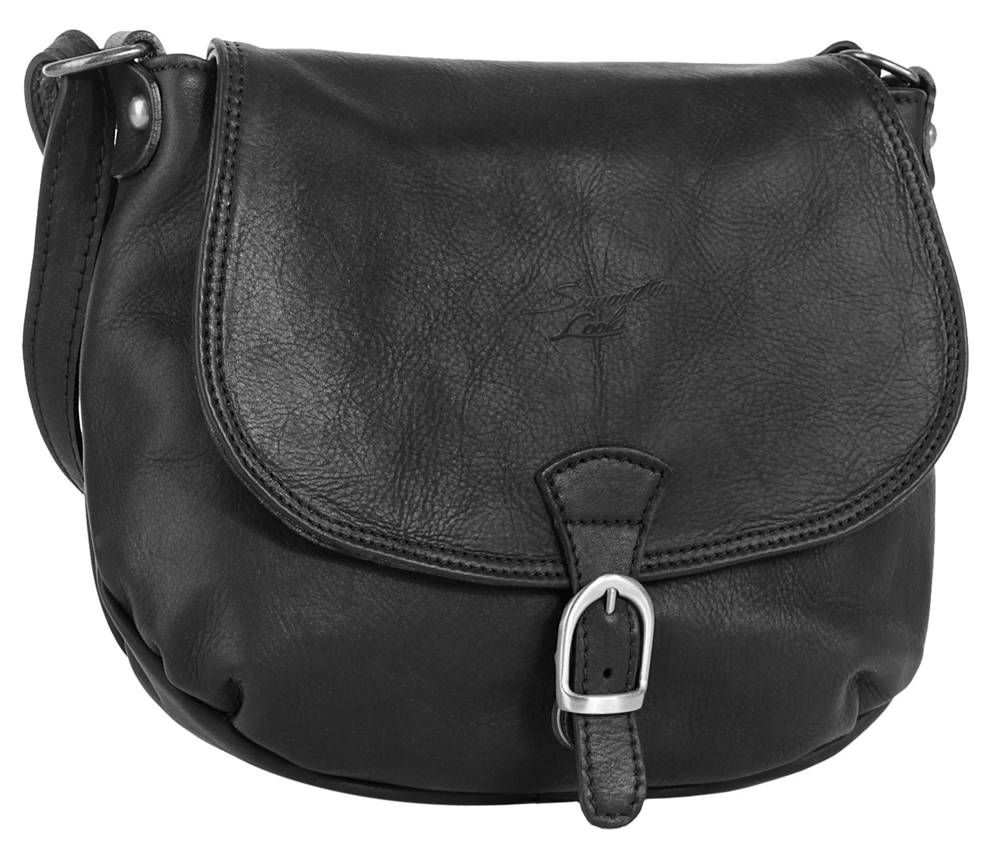 Samantha Look Schoudertas echt leer, made in italy