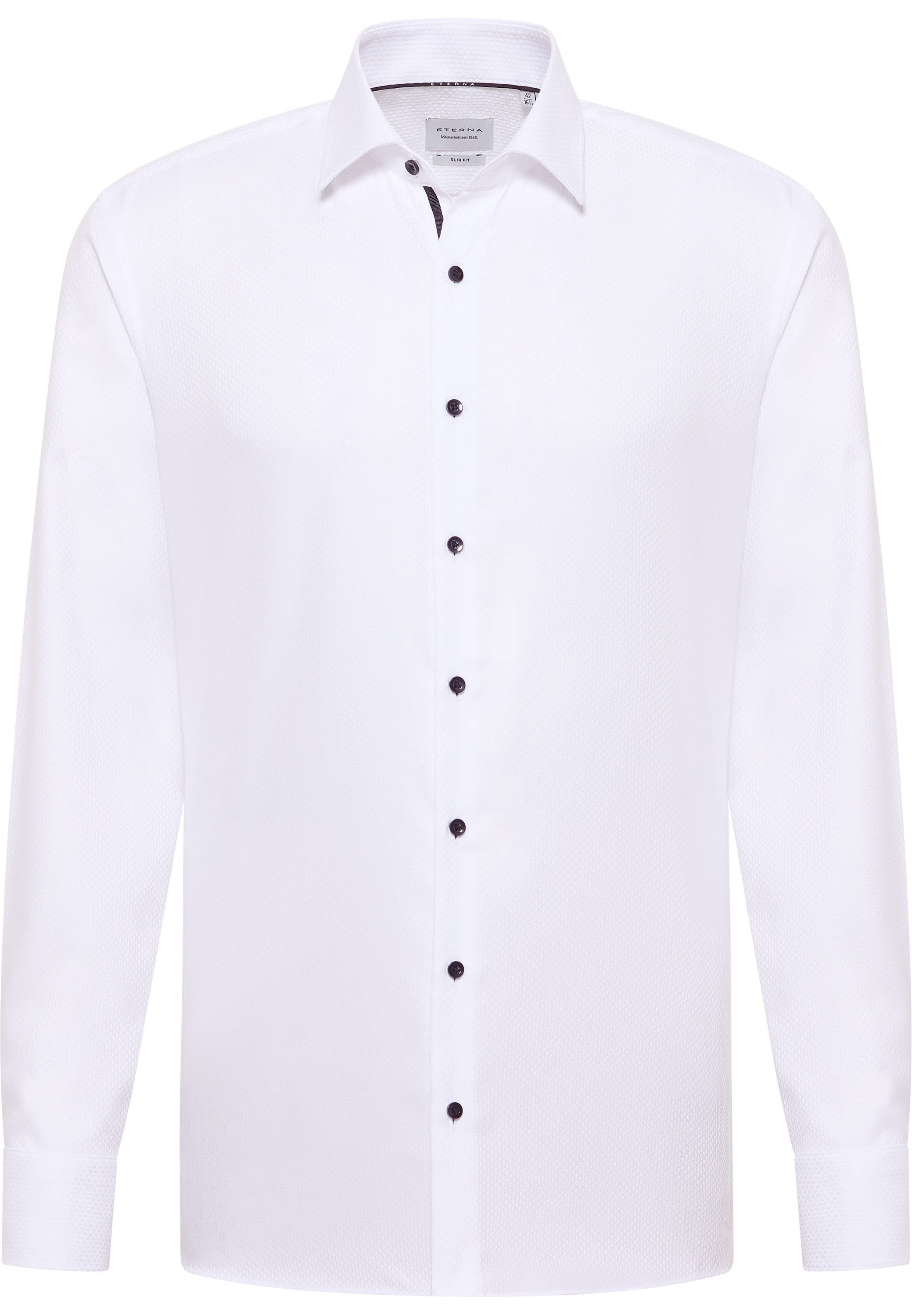 Eterna Overhemd met lange mouwen Slim fit NON IRON (strijkvrij)