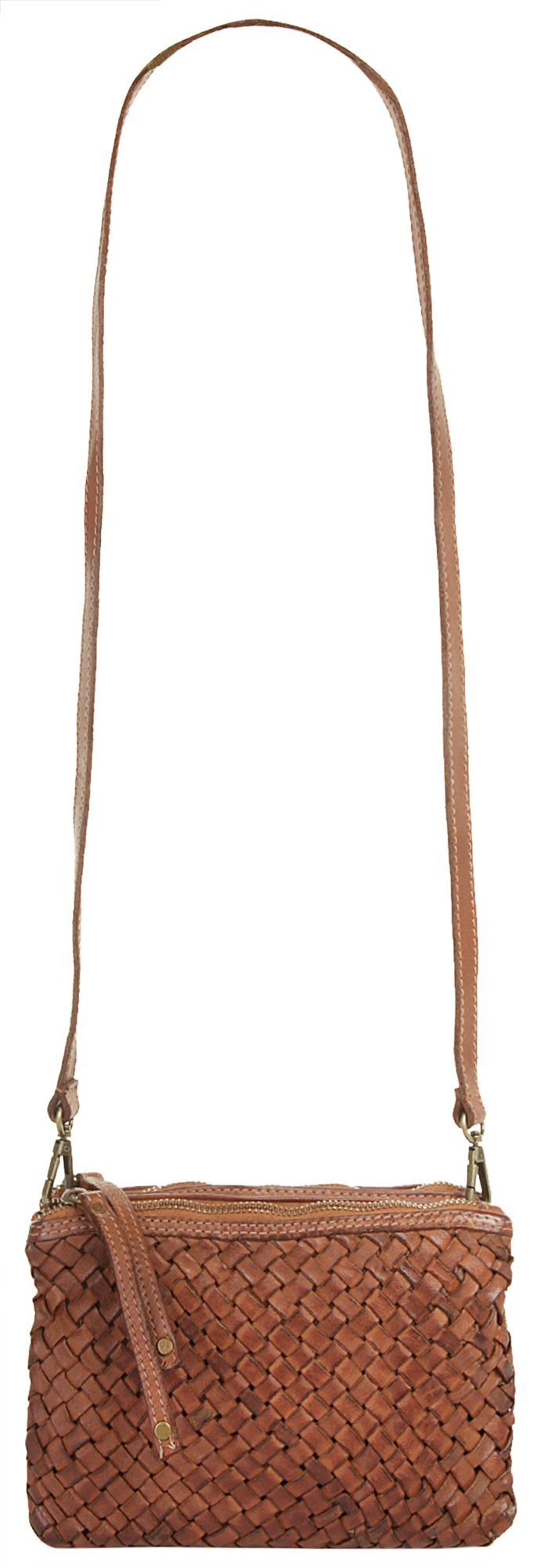 Samantha Look Schoudertas echt leer, made in italy
