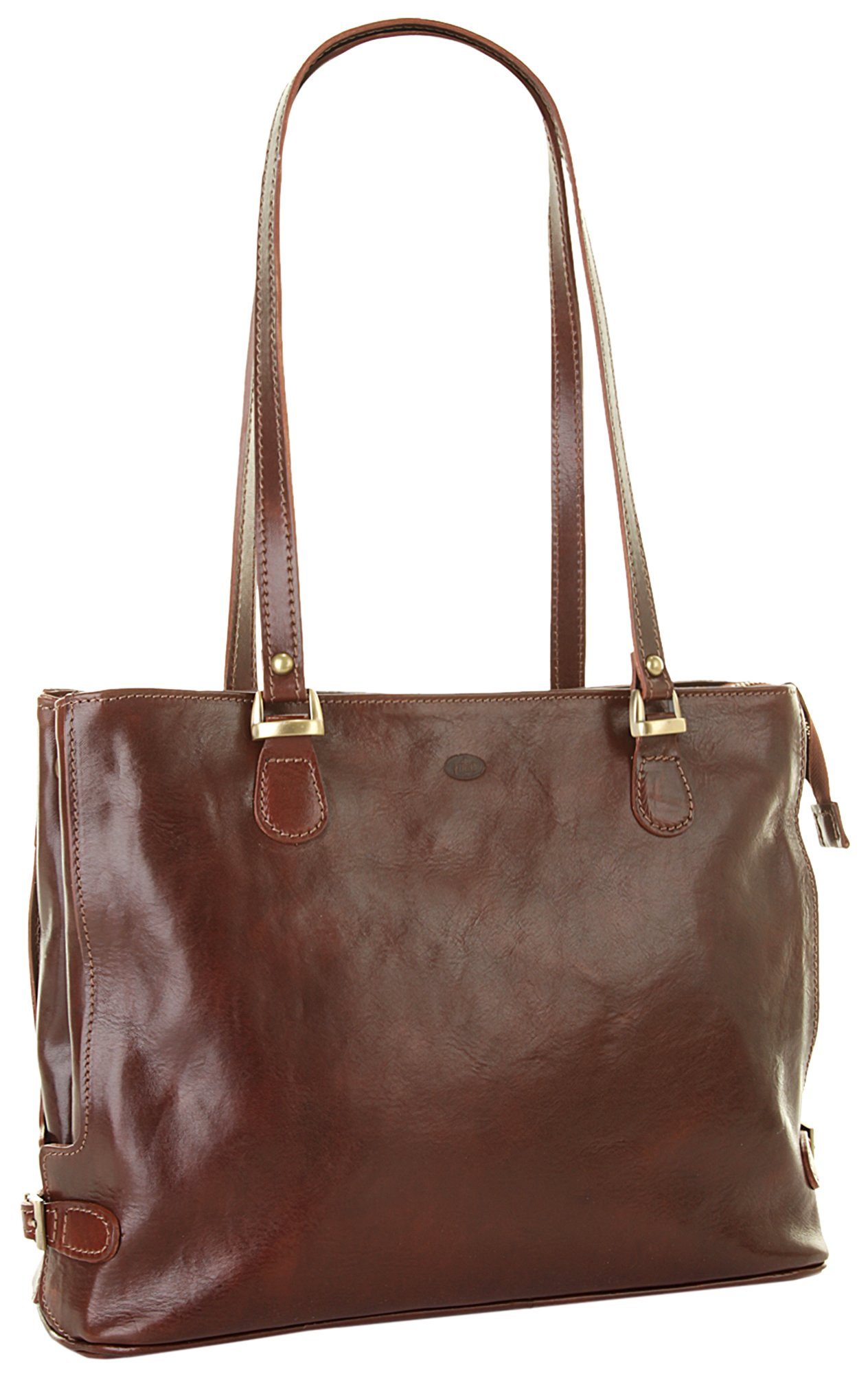 Piké Shopper echt leer, made in italy