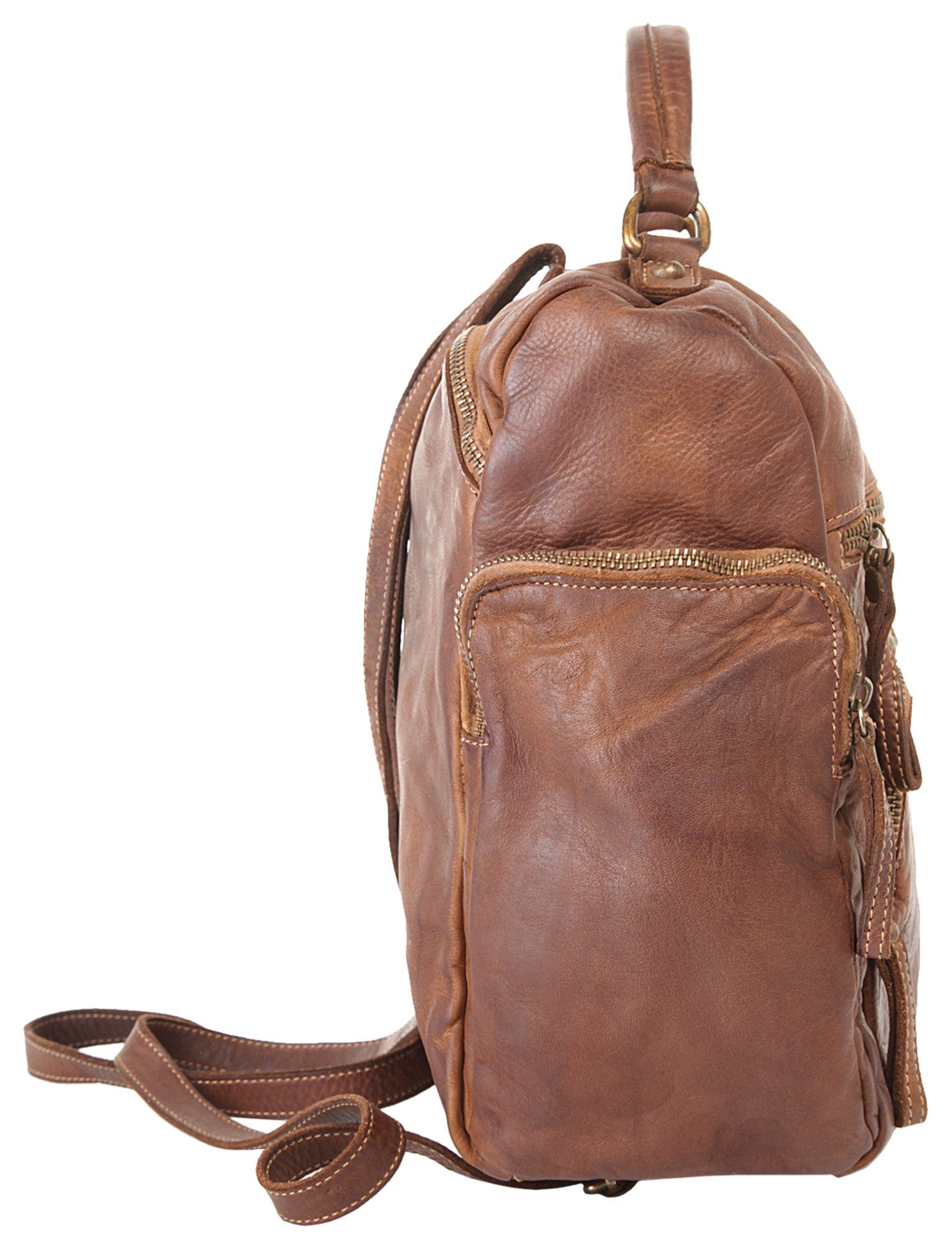Samantha Look Rugzak echt leer, made in italy