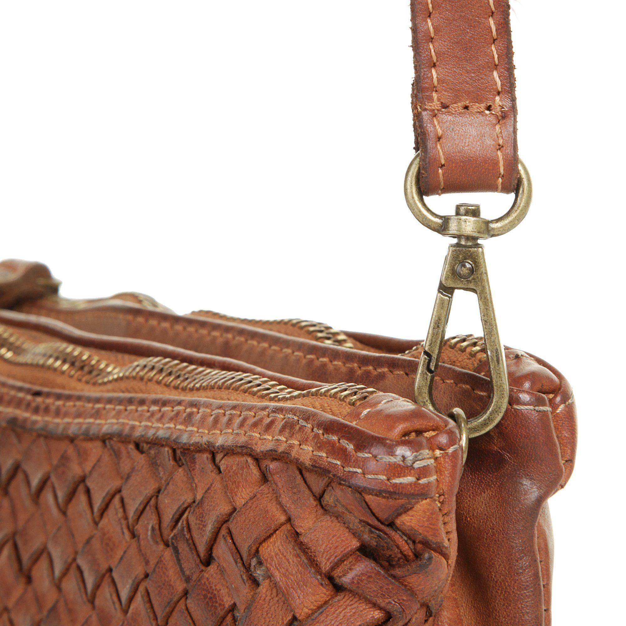 Samantha Look Schoudertas echt leer, made in italy