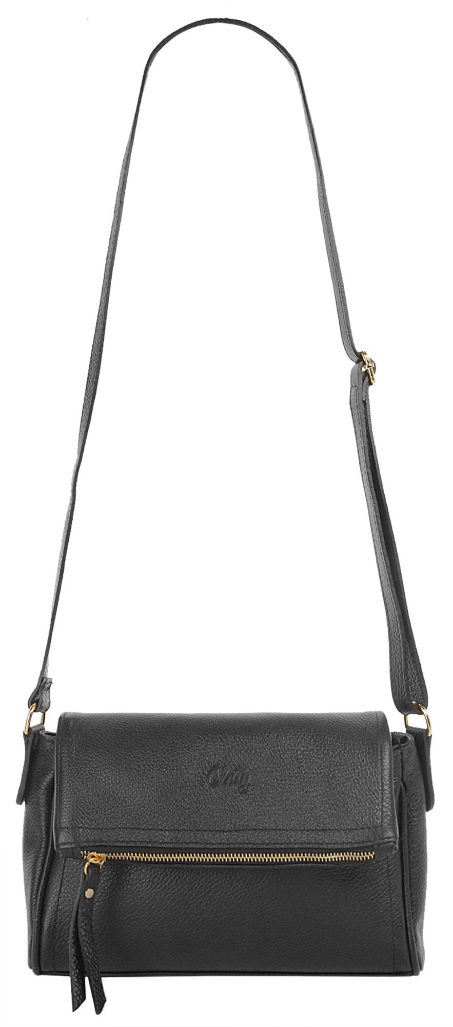 Cluty Schoudertas echt leer, made in italy