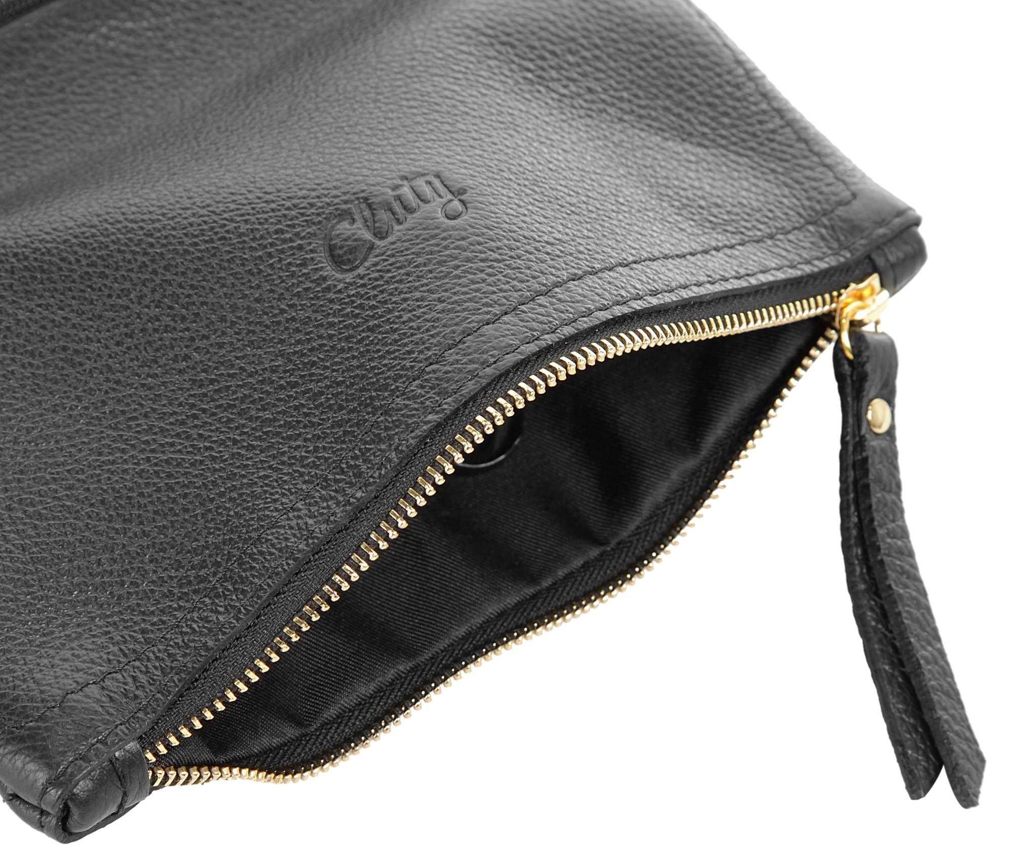 Cluty Schoudertas echt leer, made in italy