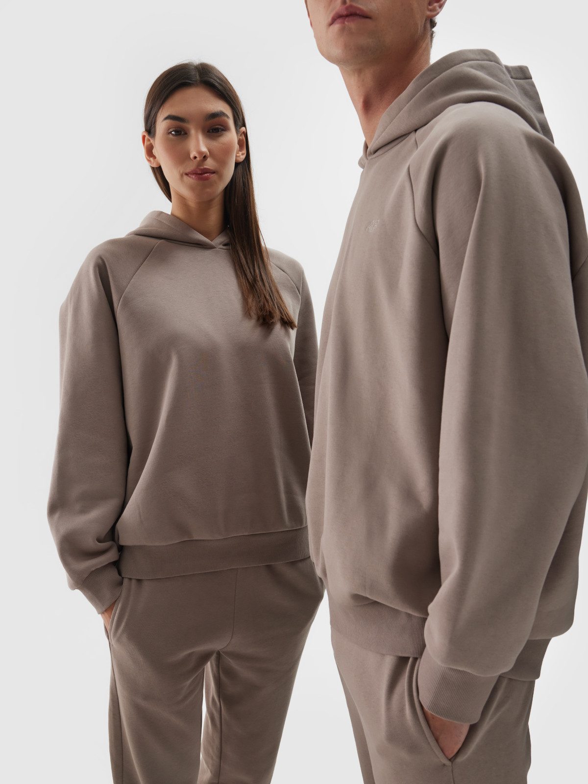 OTTO 4F Hoodie heren truien & sweaters maat XS bruin