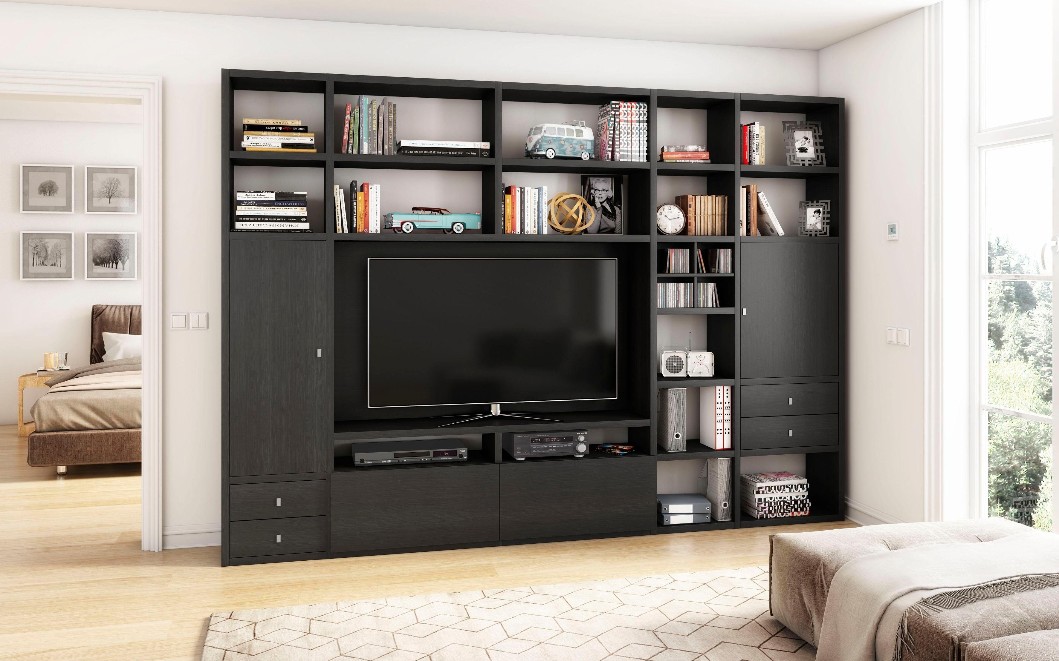 fif möbel Wandmeubel TORO 371-1 tv-wandmeubels bruin