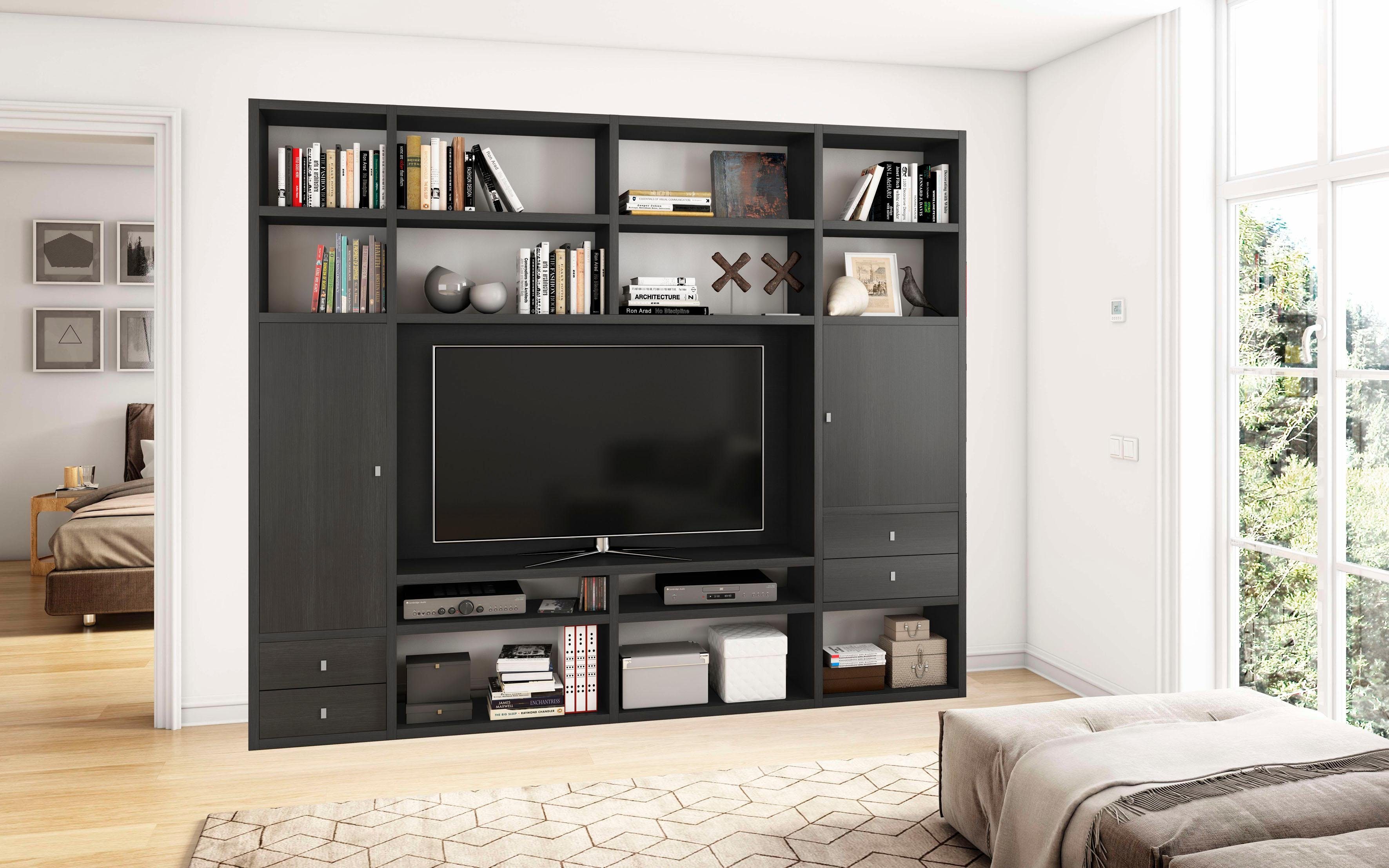 fif möbel Wandmeubel TORO 375 tv-wandmeubels bruin