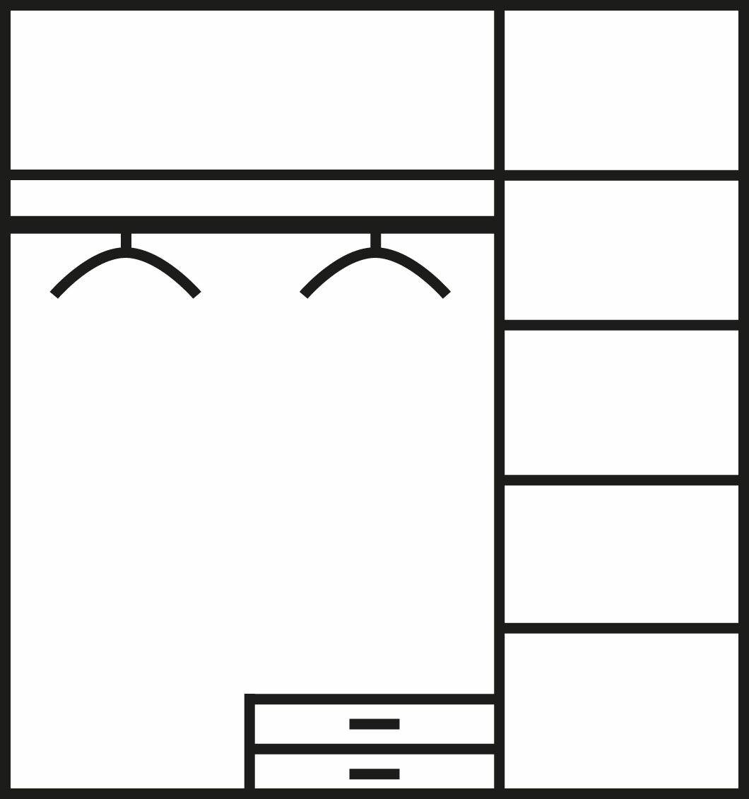 Parisot Tienerkamerset Biotiful met 3-deurskledingkast (set, 4-delig)