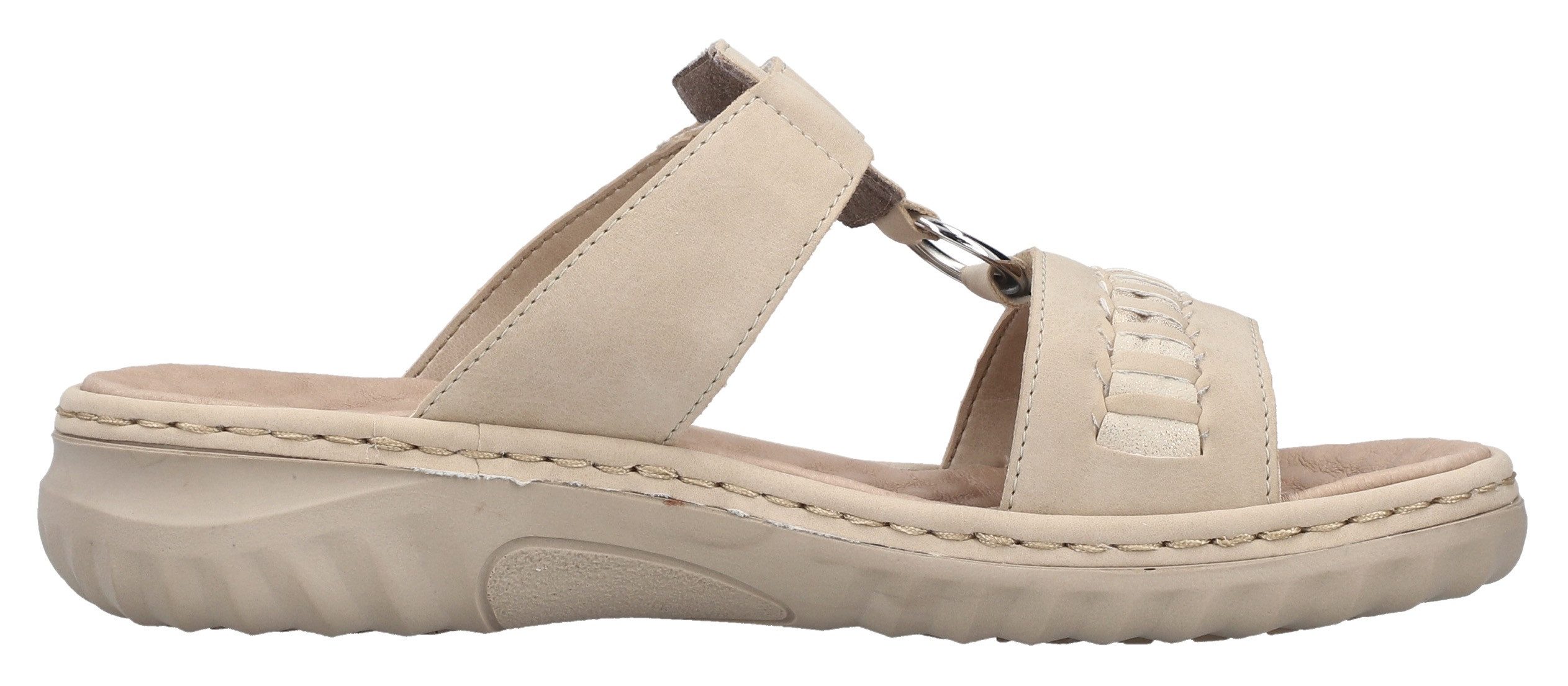 Rieker Slippers , zomerschoen, strandschoen met verstelbare klittenbandsluitingen
