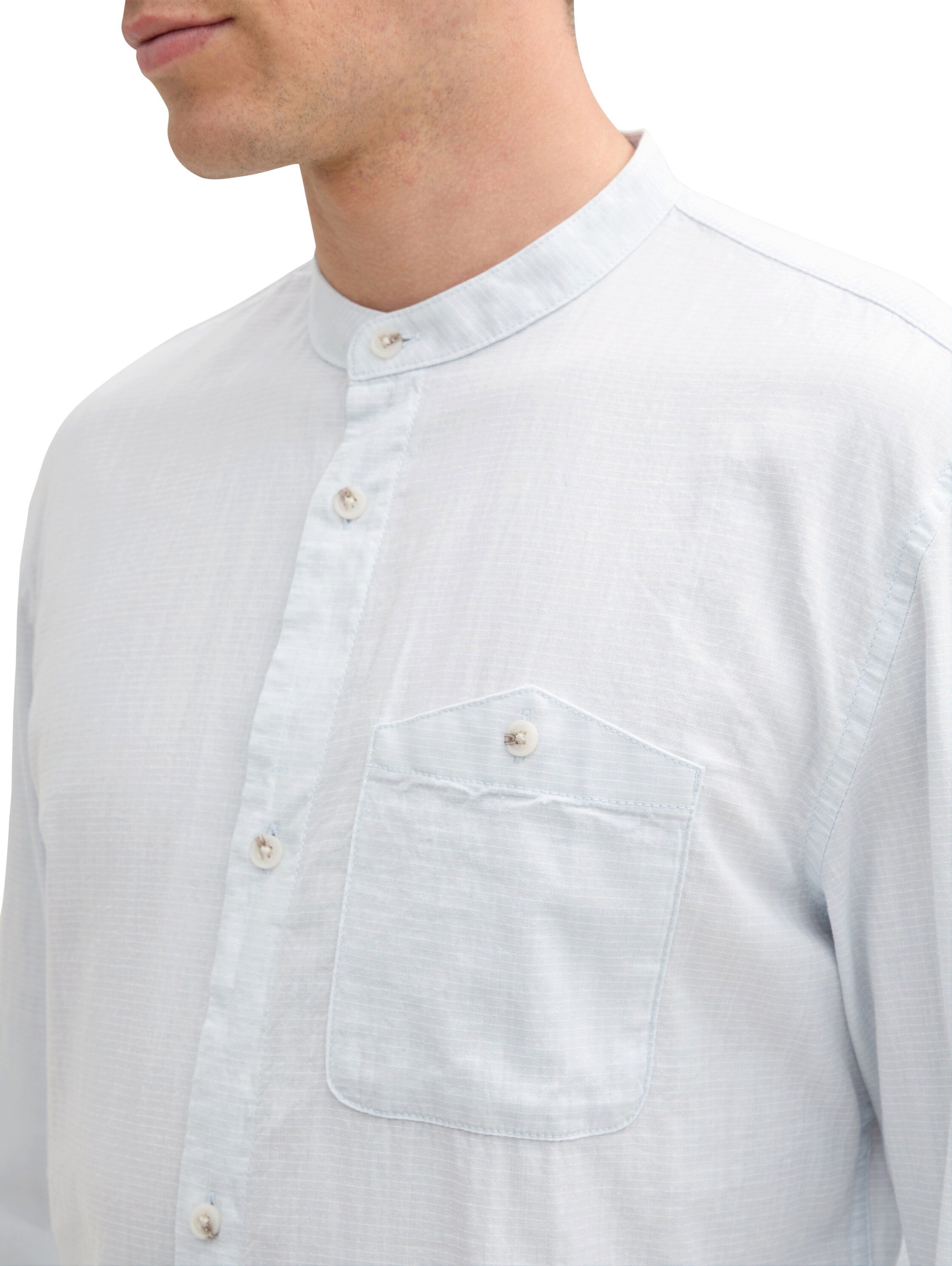Tom Tailor Denim Overhemd met lange mouwen met borstzak