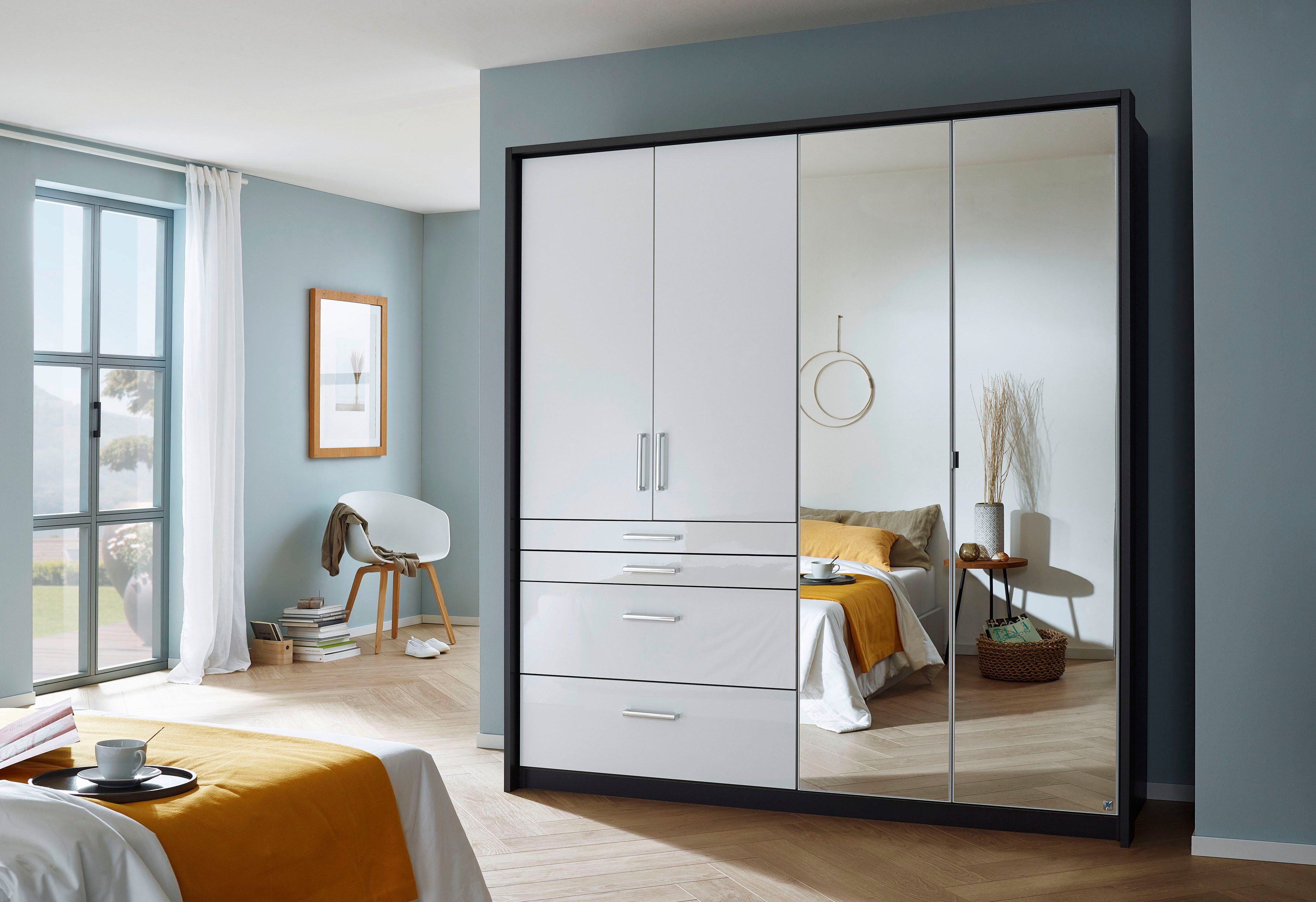 rauch Draaideurkast Kledingkast kast garderobe garderobekast topseller HOMBURG inclusief passe-partout, bovenste lade met indeling made in germany