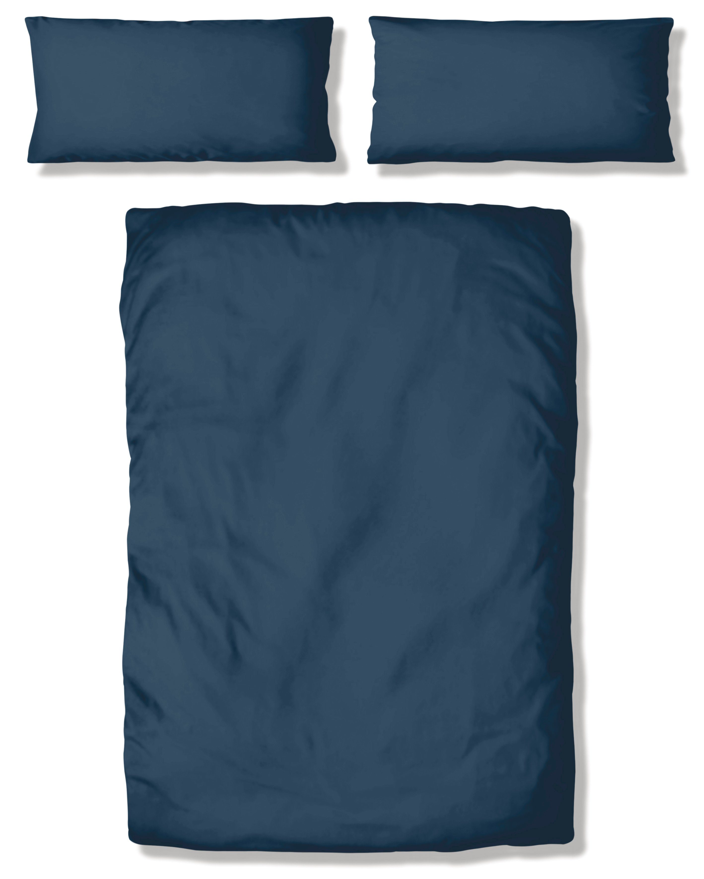 my home Overtrekset Desner Premium kwaliteit, 100 % polyester, zeer zacht, uni, vanaf 135x200 cm