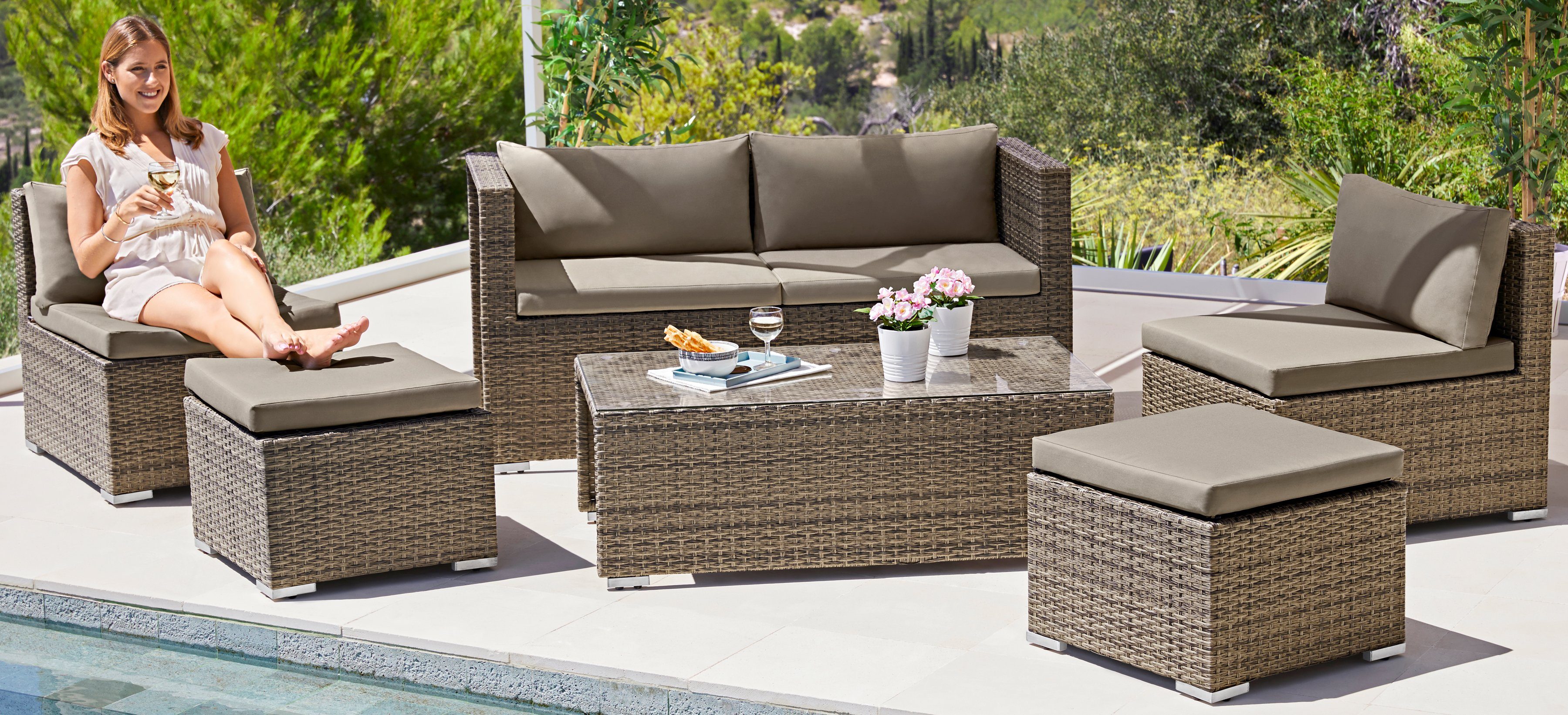 MERXX Tuinset Vigo tuinsets bruin