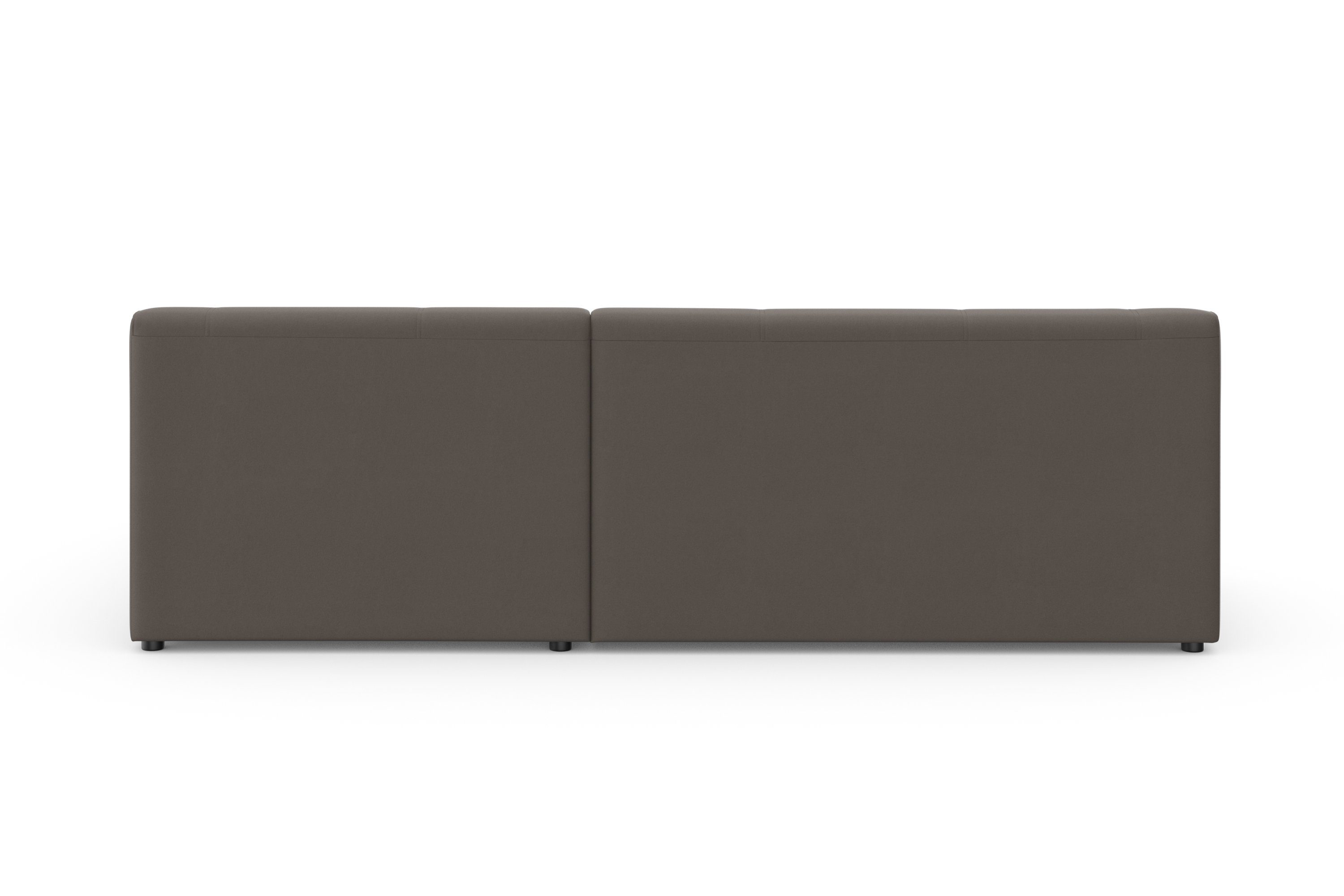 DOMO collection Hoekbank Topper, elegant en tijdloos, compacte afmetingen 245/155cm, L-vorm