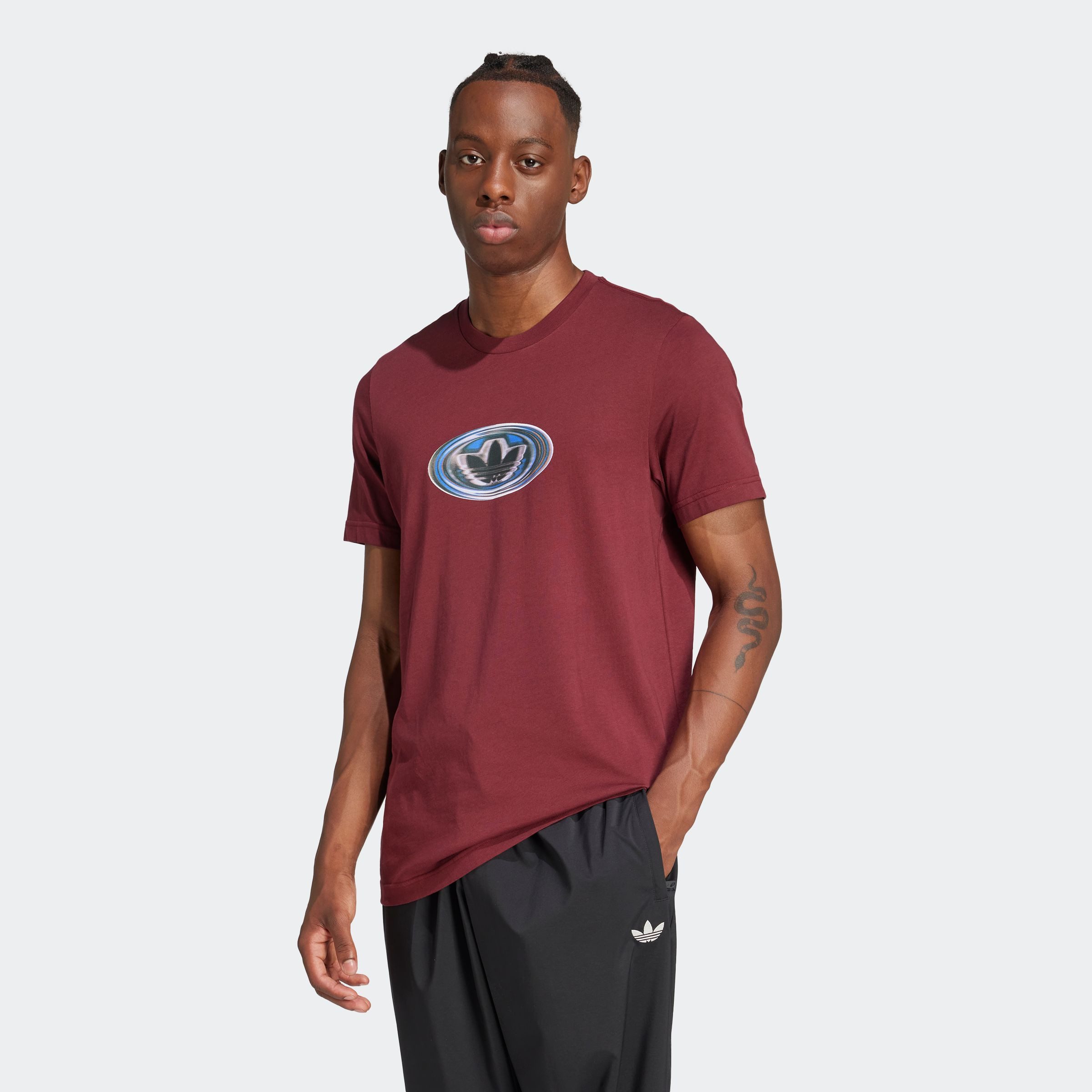 adidas Originals T-shirt 90s GFX LOGO T heren t-shirts maat S rood