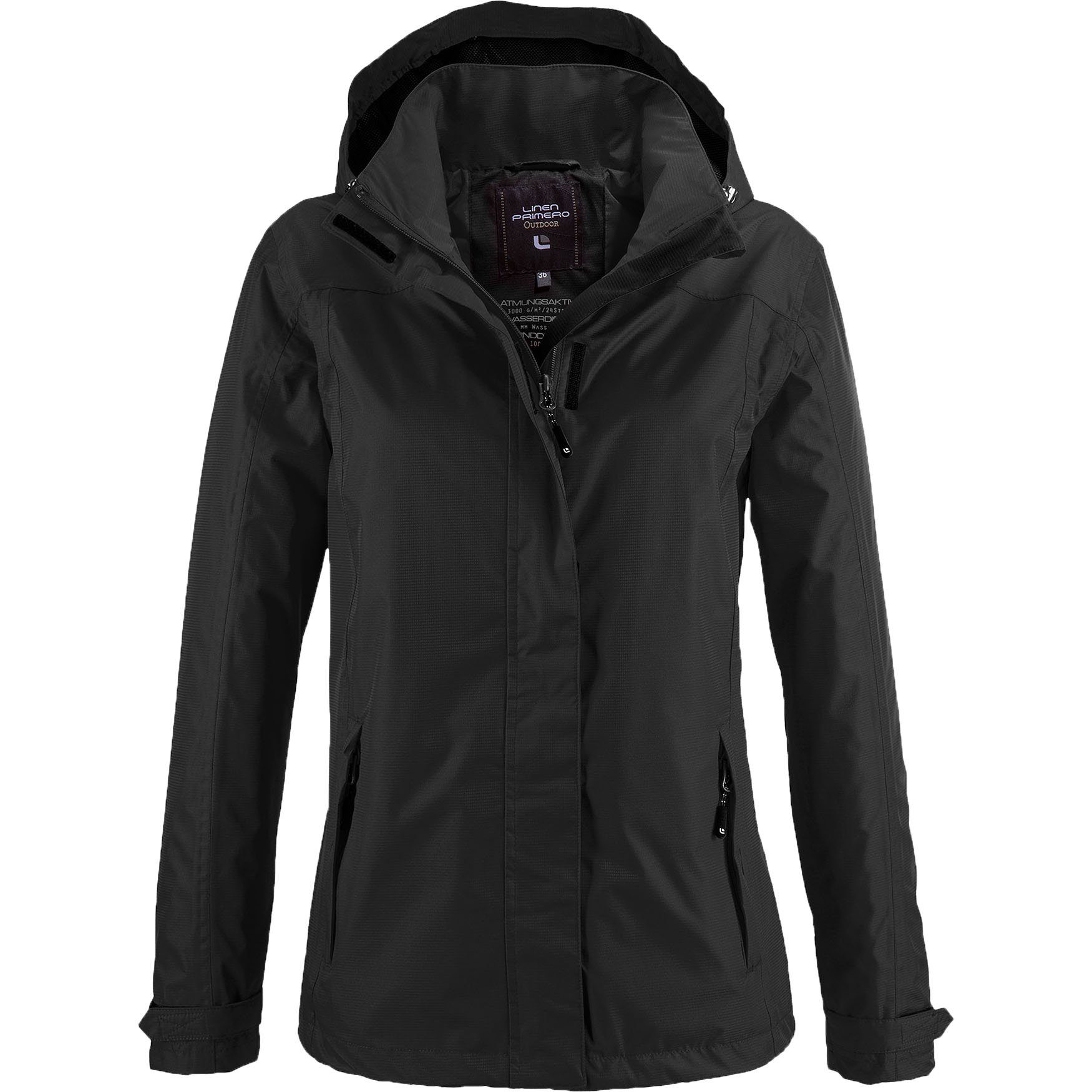 DEPROC Active Outdoorjack GLENDALE PEAK WOMEN Contrasterende ritssluiting