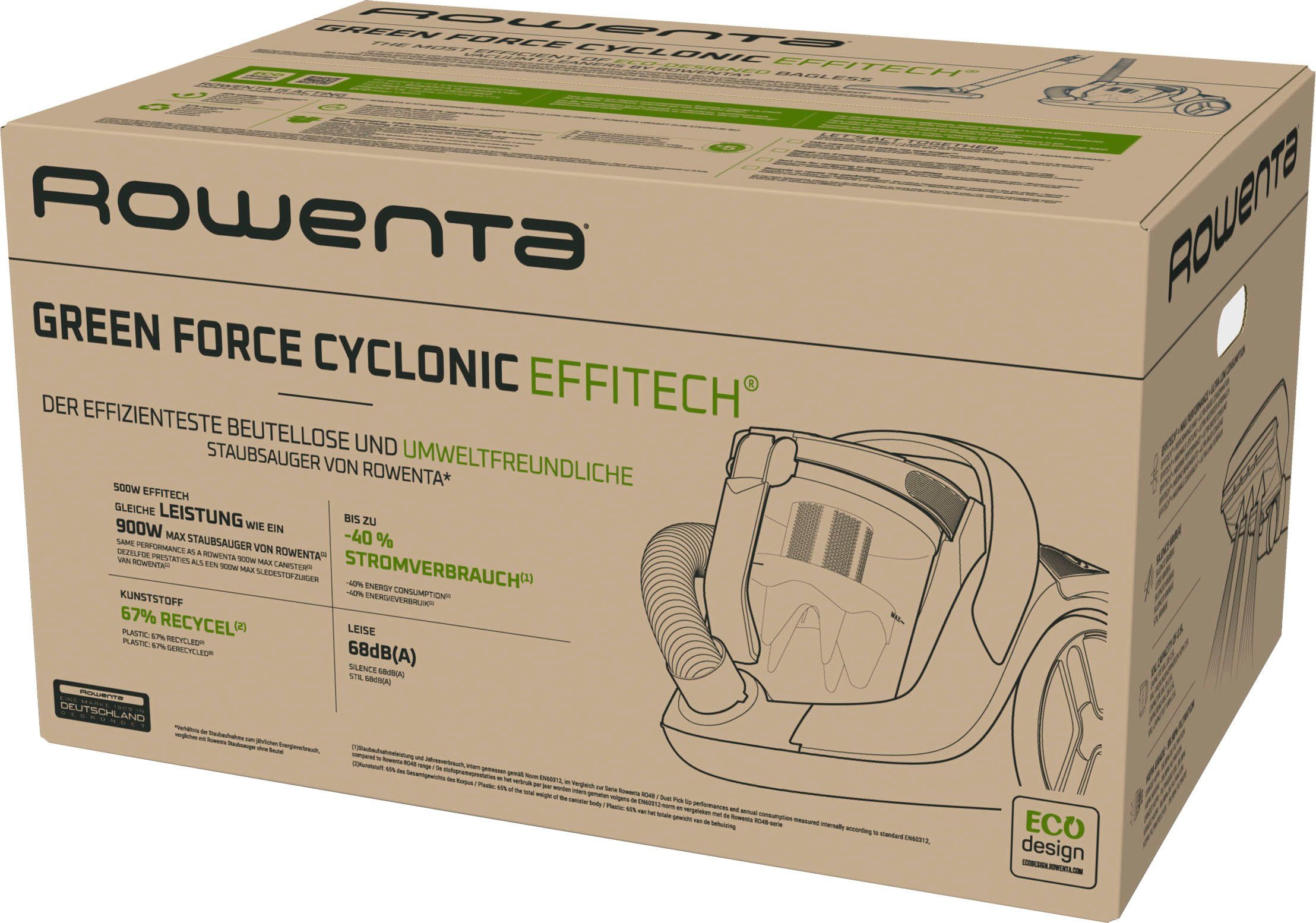 Rowenta Stofzuiger Rowenta RO7C36 Green Force Cyclonic Effitech stofzuiger