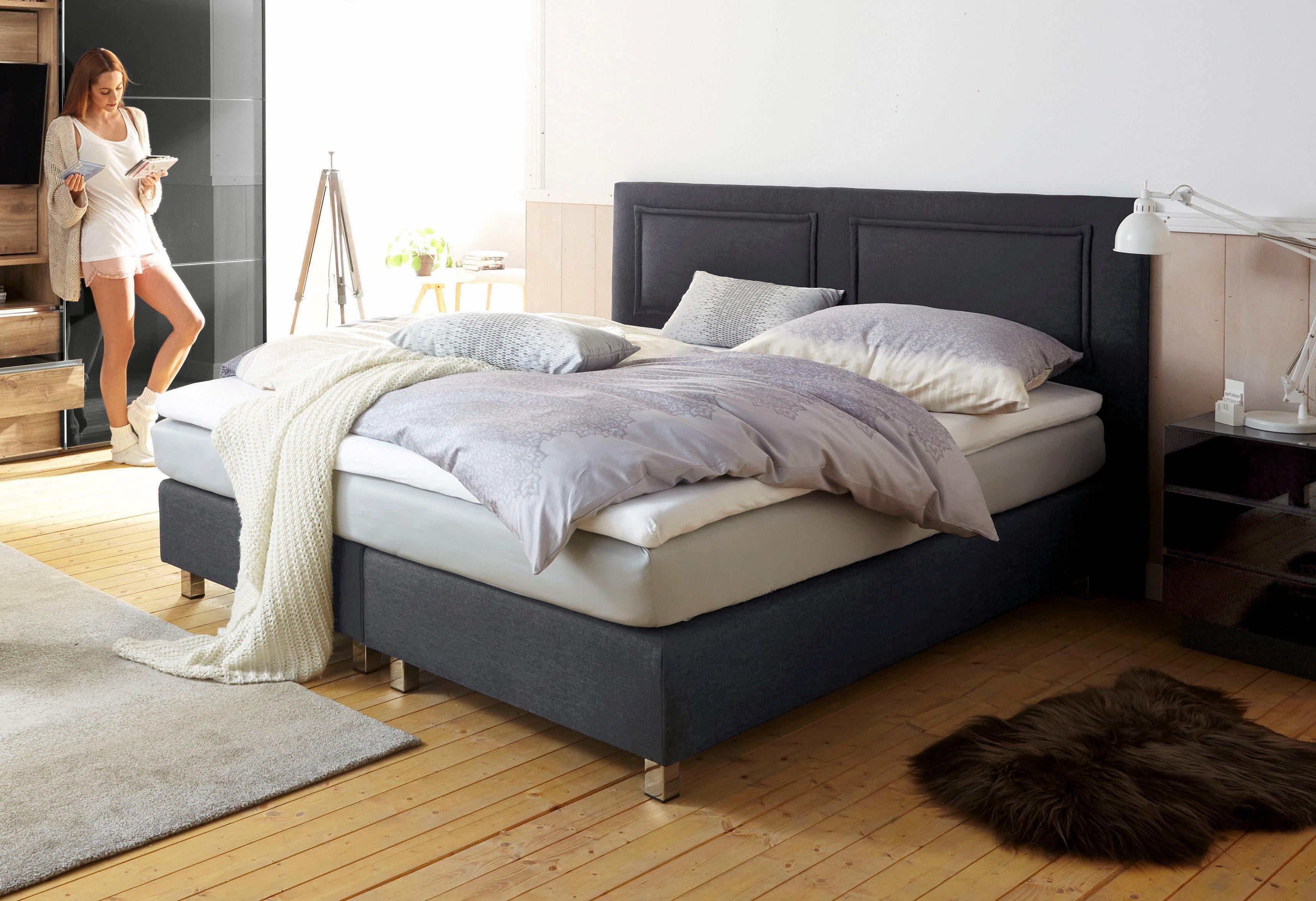 Westfalia Polsterbetten Boxspring incl. topmatras van koudschuim en sierkussen