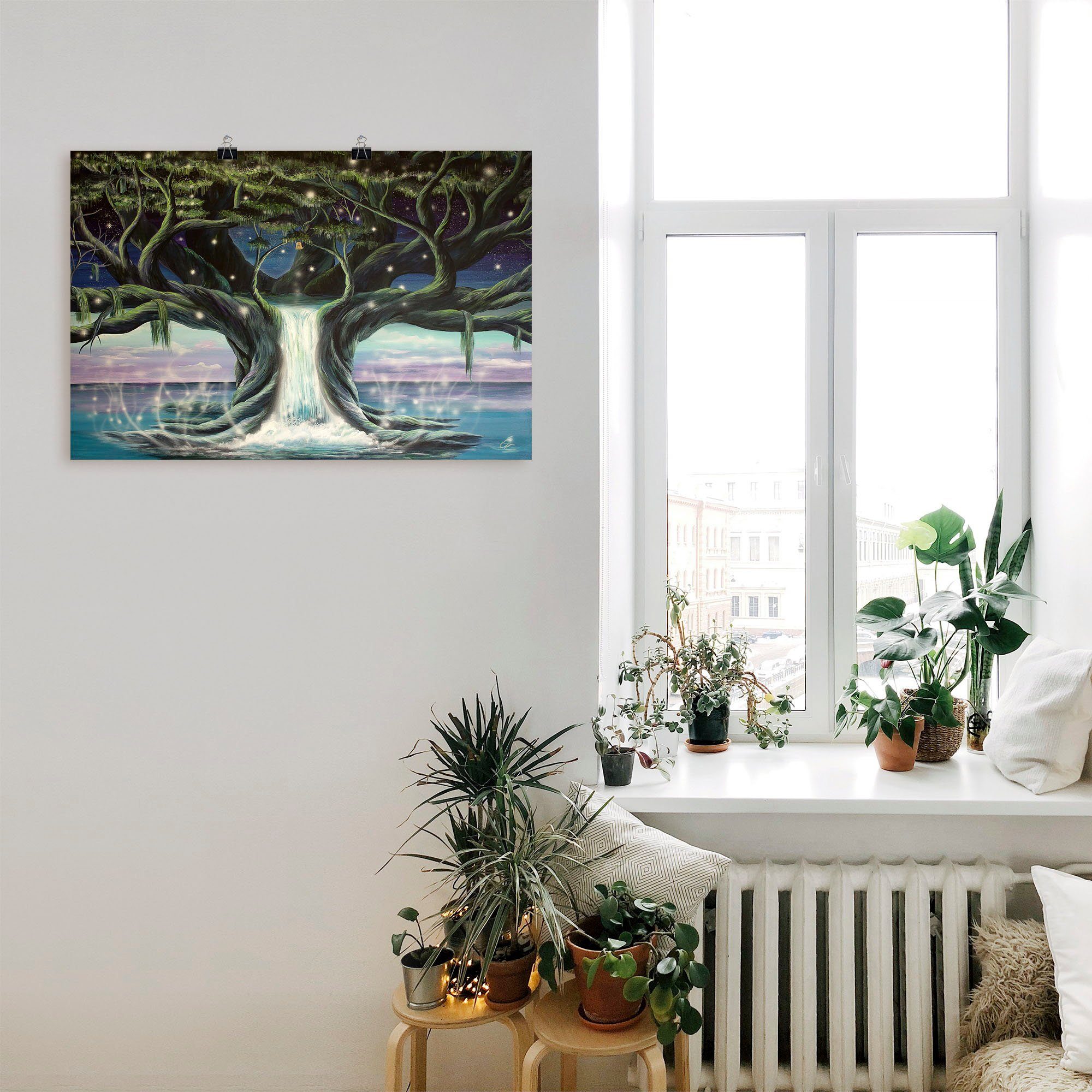 Artland Artprint De boom der zielen als artprint op linnen, poster in verschillende formaten maten