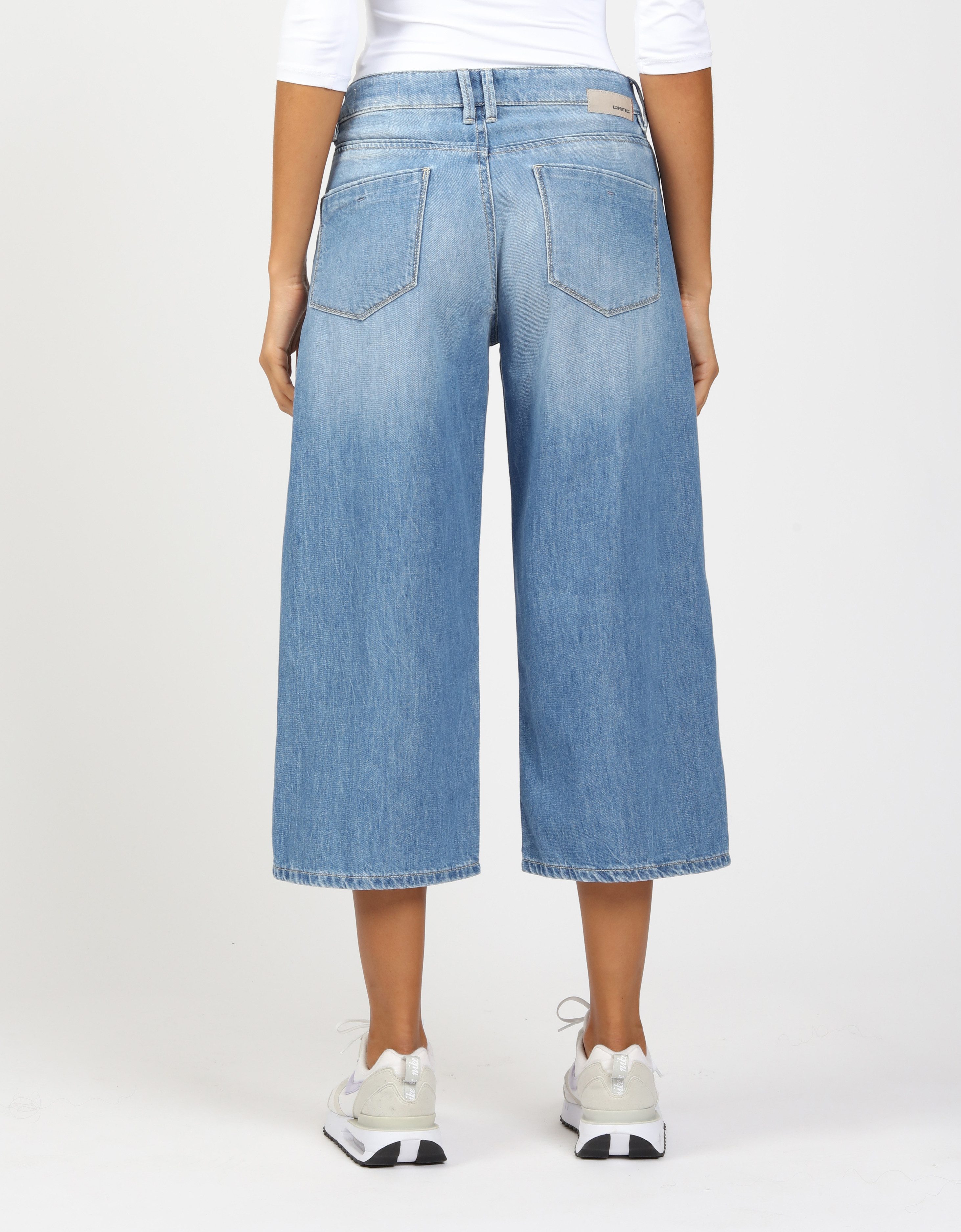 GANG 3/4 jeans 94MONA CULOTTE met wijde pijpen