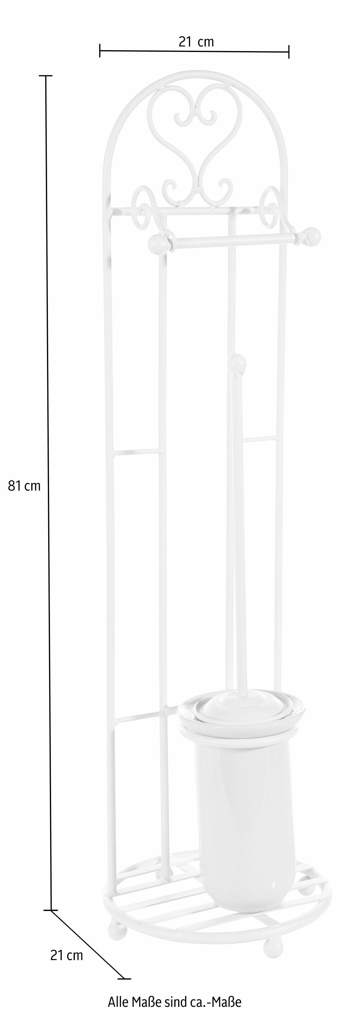 Ambiente Haus Toiletrolhouder Antik antiek-wit