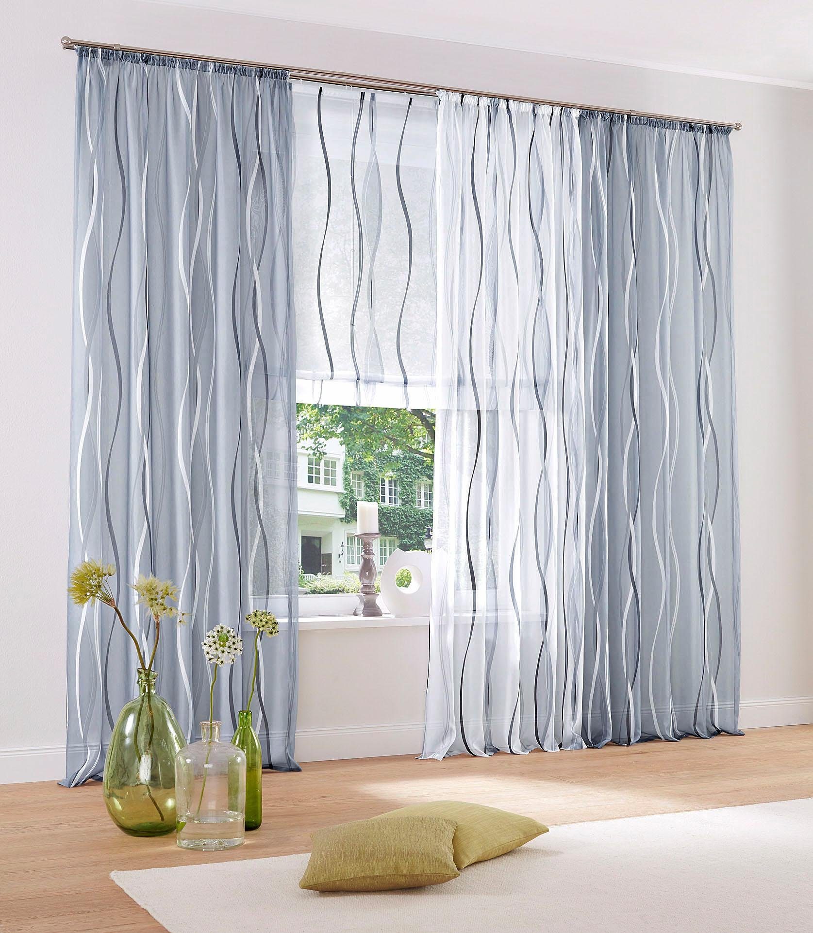 my home Gordijn Dimona 2-pack, bestseller, polyester, golven (2 stuks)