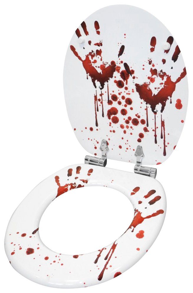 Sanilo Set badkameraccessoires Blood bestaand uit toiletzitting, badmat en wastafelplug (complete set, 3-delig)