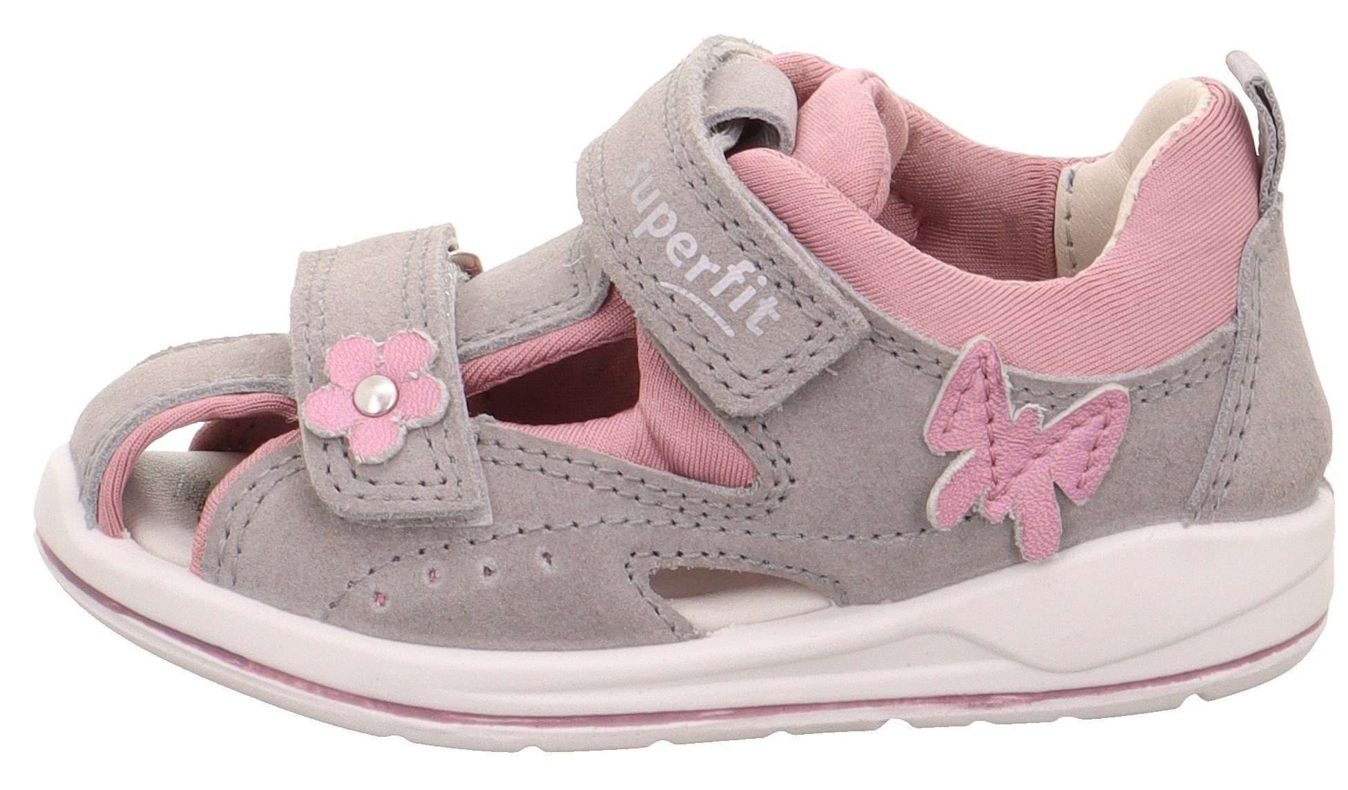 Superfit Sandalen BOOMERANG WMS: middel , zomerschoen, klittenbandschoen, outdoorschoen, met schattige bloemendetails