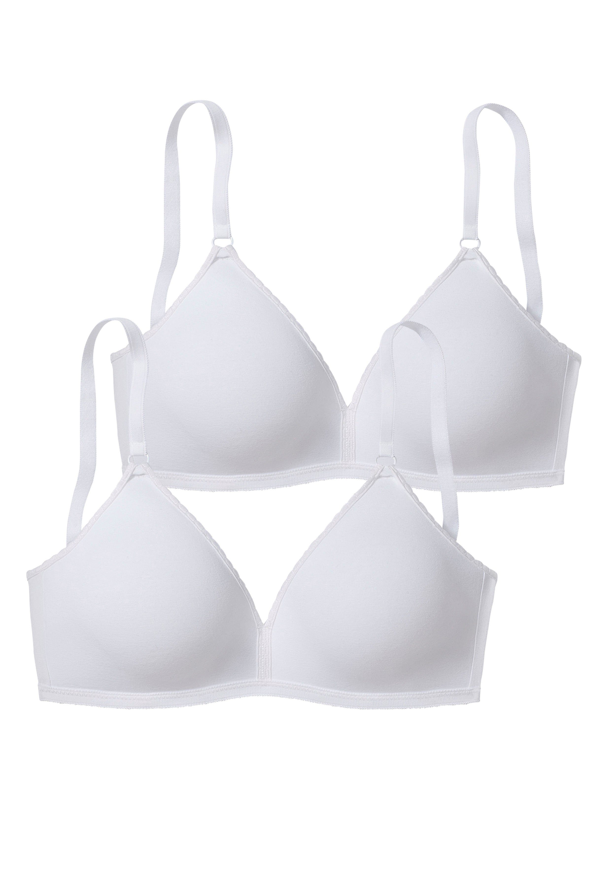 Petite fleur Soft-bh zonder beugels, driehoeksvorm (Set van 2)