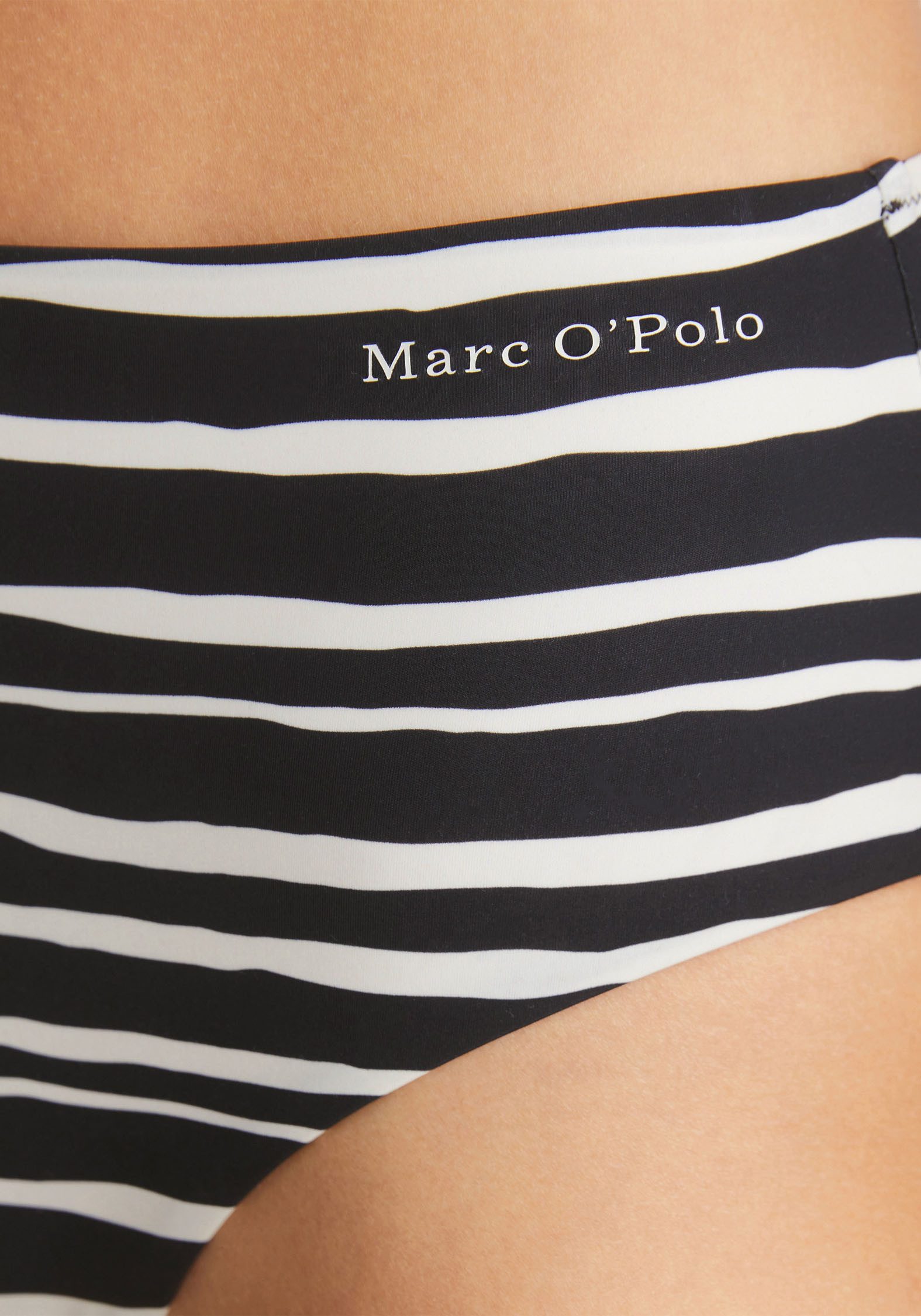 Marc O'Polo Bikinibroekje Summer Blacks met hoge tailleontwerp