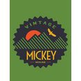 komar poster mickey mouse vintage hoogte: 70 cm multicolor