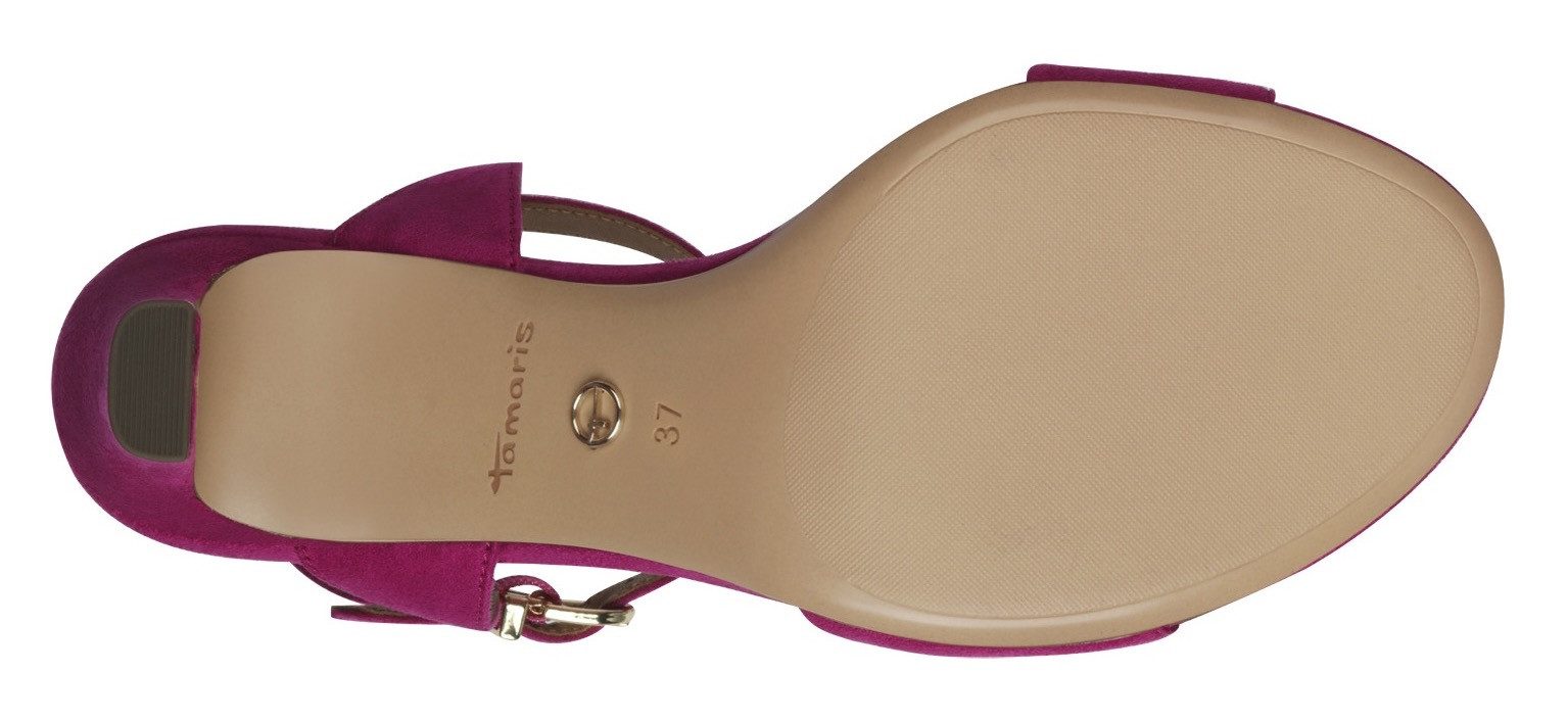 Tamaris Sandaaltjes , zomerschoen, avondschoen, trechterhak, met delicate enkelbandjes