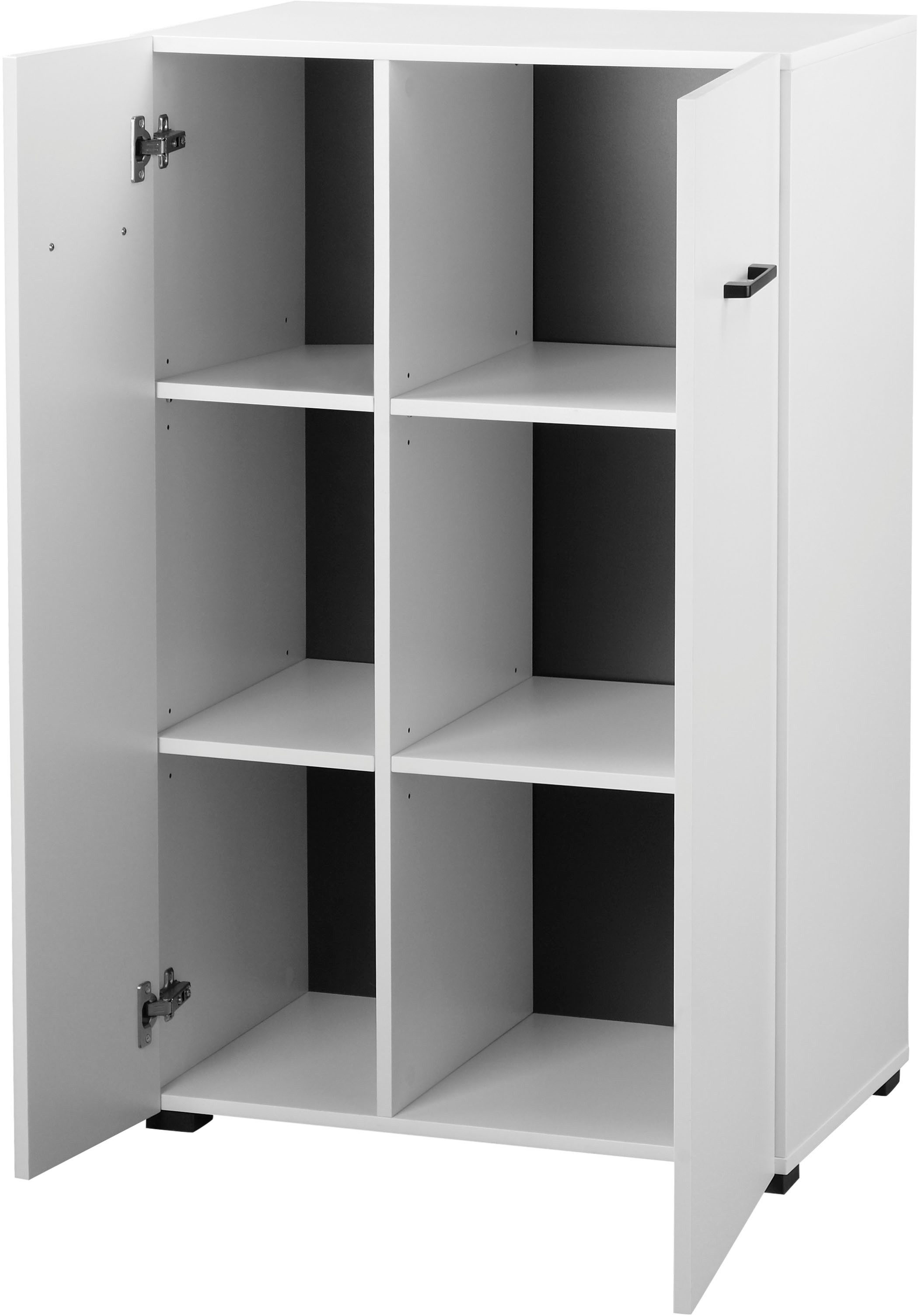 Places of Style Archiefkast Moid, multifunctionele kast, moderne commode met veel opbergruimte, afmetingen 64,5 x 41,5 x 106 cm