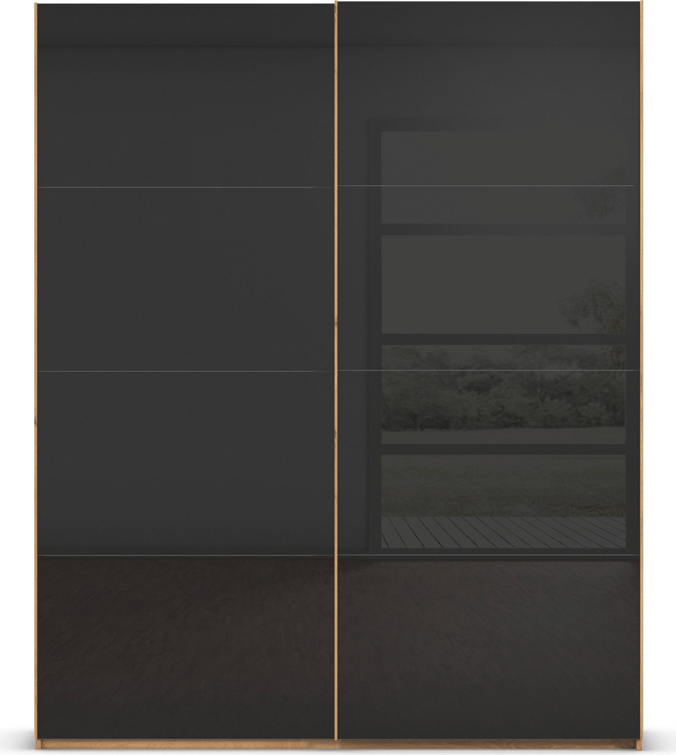 rauch Schuifdeurkast Kledingkast Kast Garderobe Slaapkamerkast SCALE-FYRA edel vierdelige deuren met glas-front veel kleuren made in germany