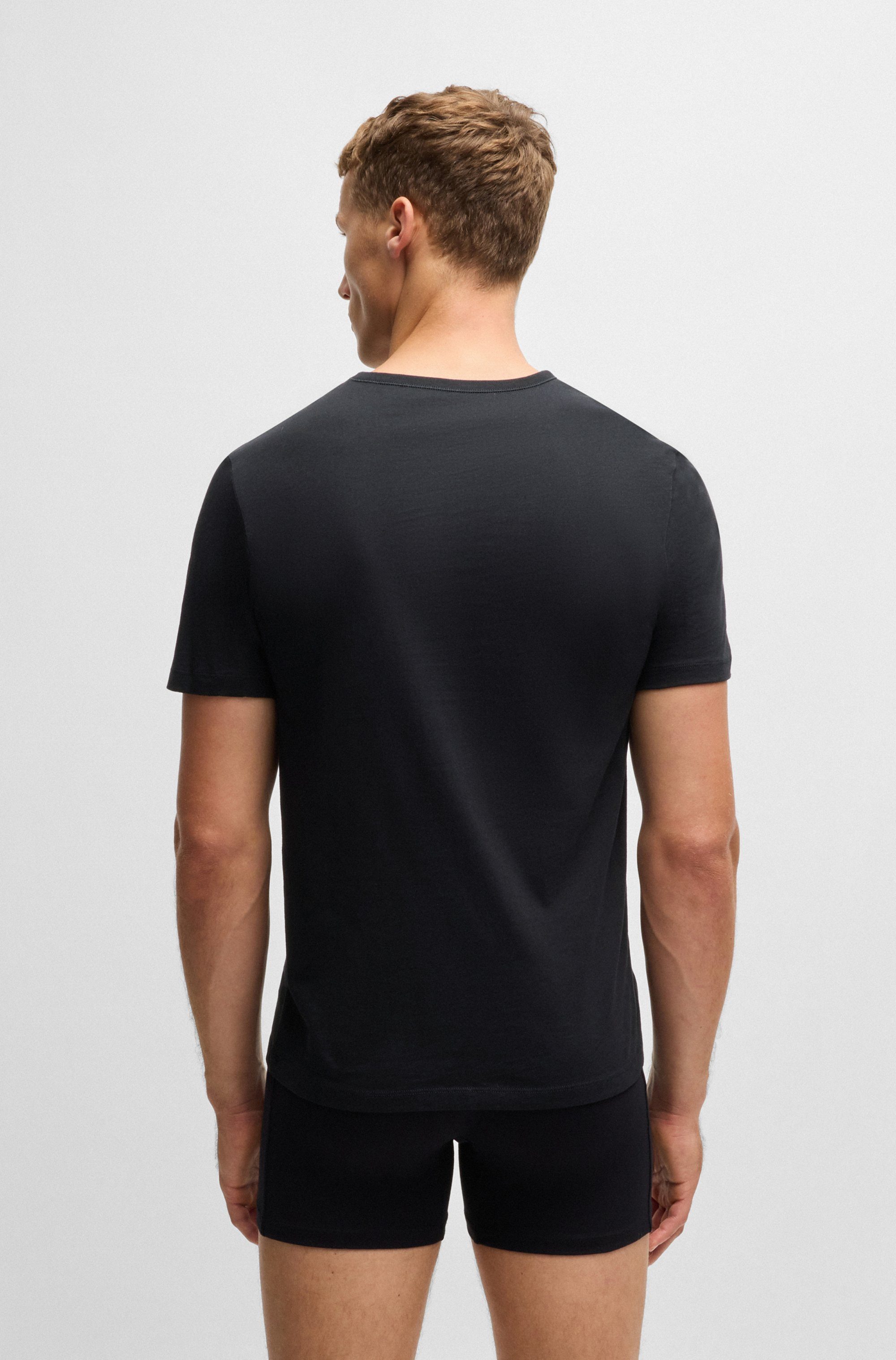 BOSS Shirt met V-hals T-shirt VN 3P Co (set)
