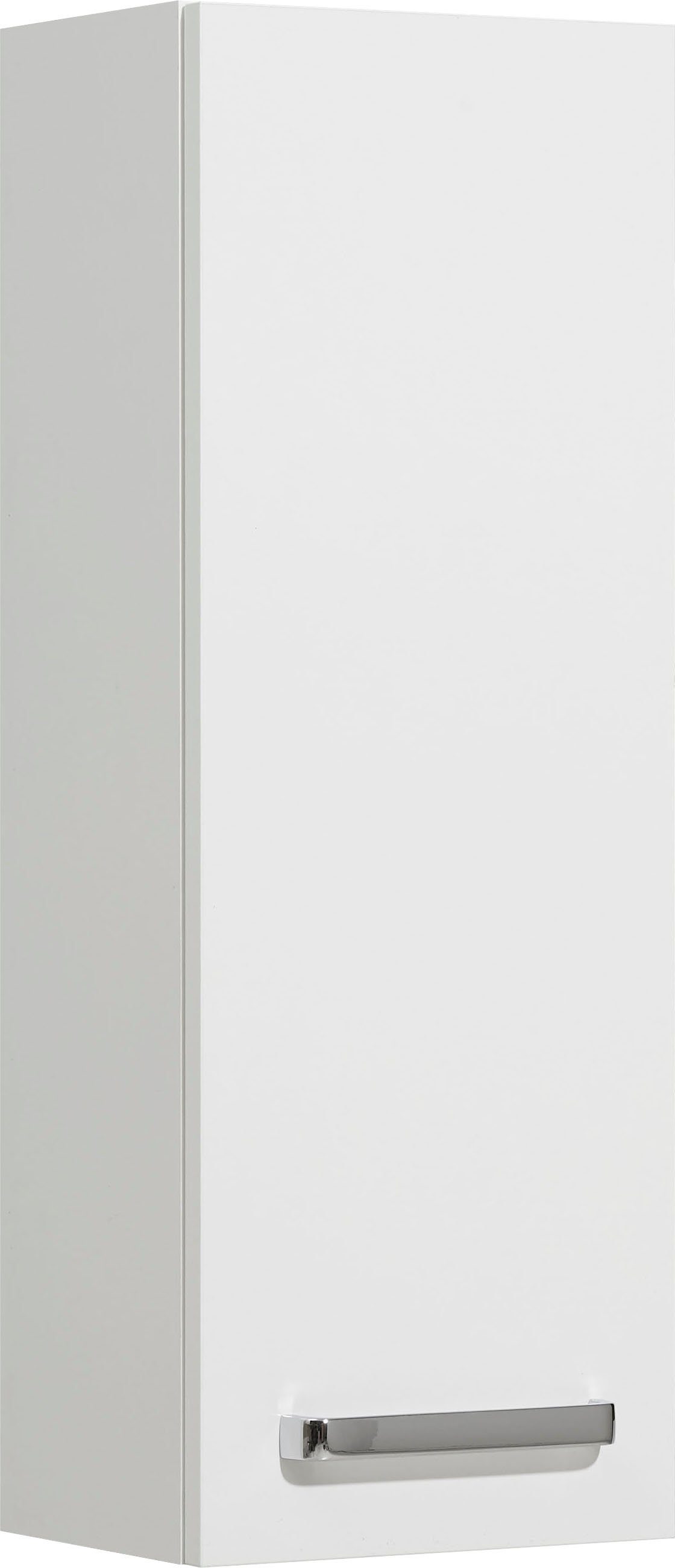 Saphir Hangend kastje Quickset wand-badkast 25 cm breed met 1 deur en 2 legplanken Badkamer-hangend kastje inclusief deurdemper, grepen in glanzend