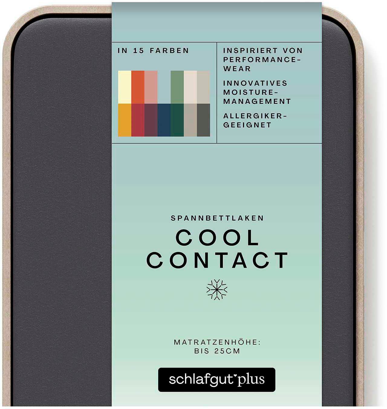 Schlafgut Hoeslaken Cool Contact 100% gekamd microvezel (1 stuk)