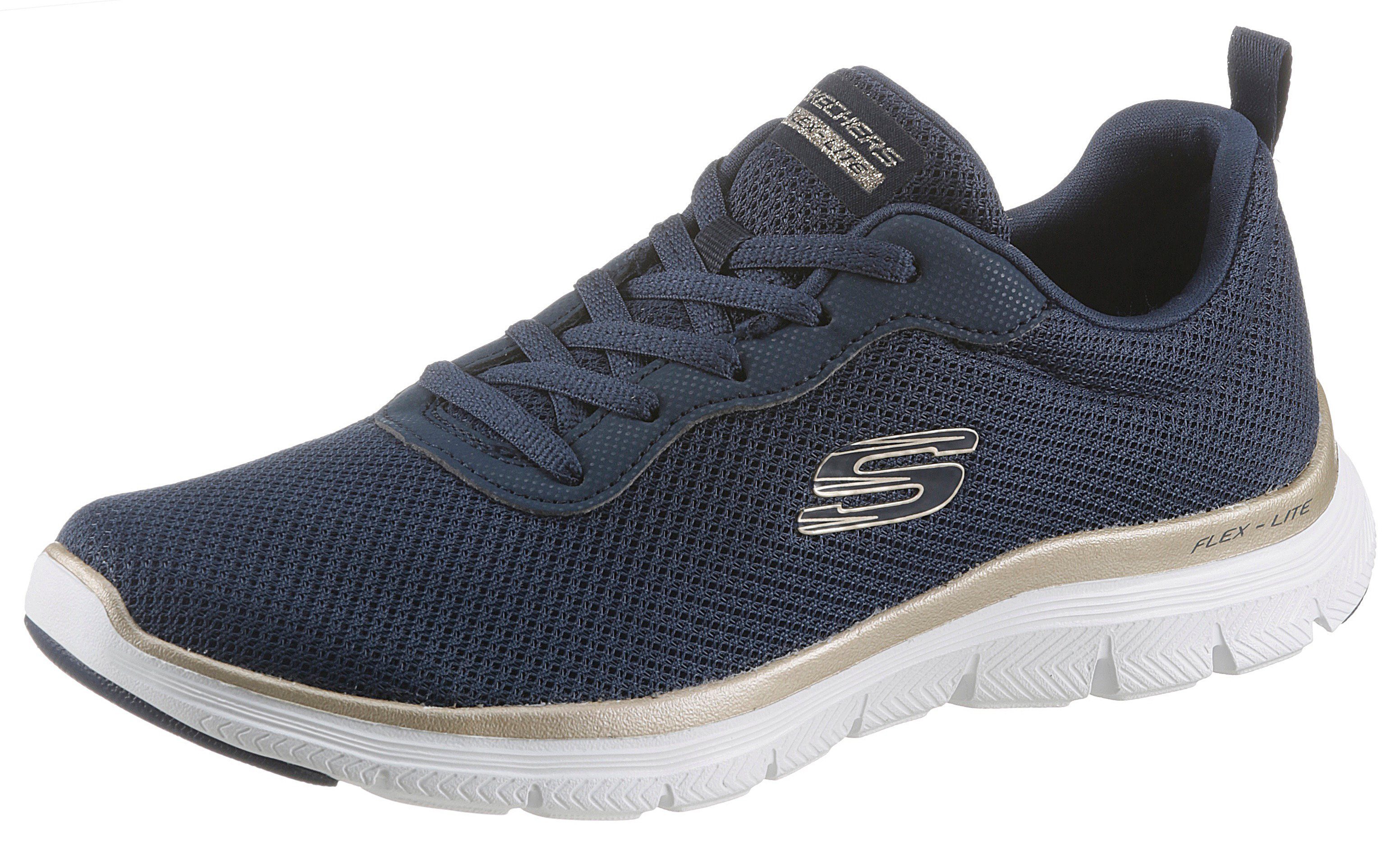 Skechers Sneakers FLEX APPEAL 4.0 BRILLINAT VIEW met air-cooled memory foam uitvoering